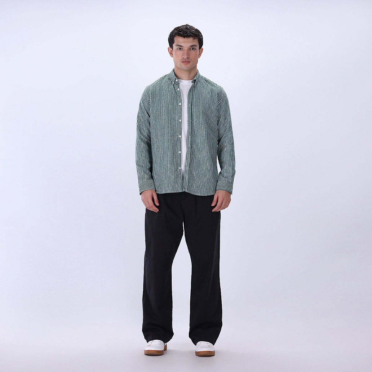 polycotton Formal Shirt in Green