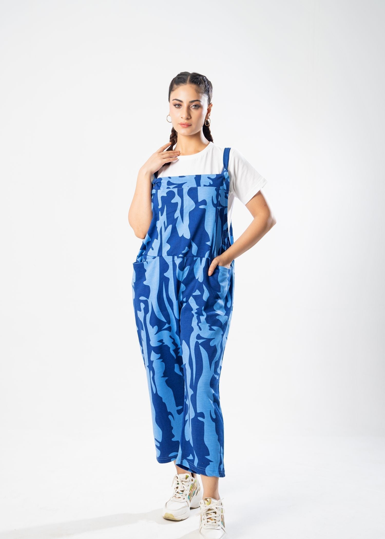 terry Jumpsuit in Royal blue