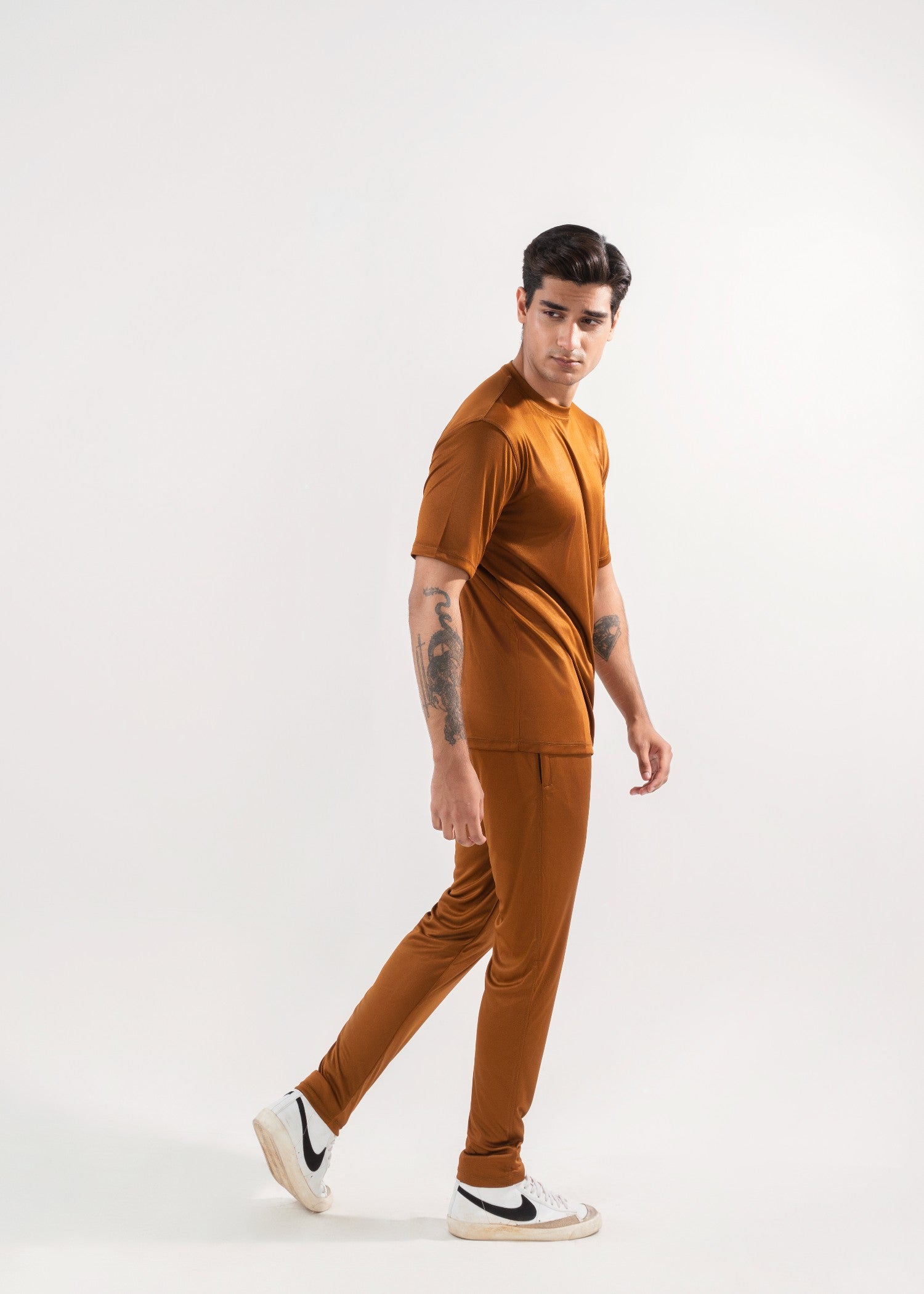 polyester Tracksuit in Rustic brown
