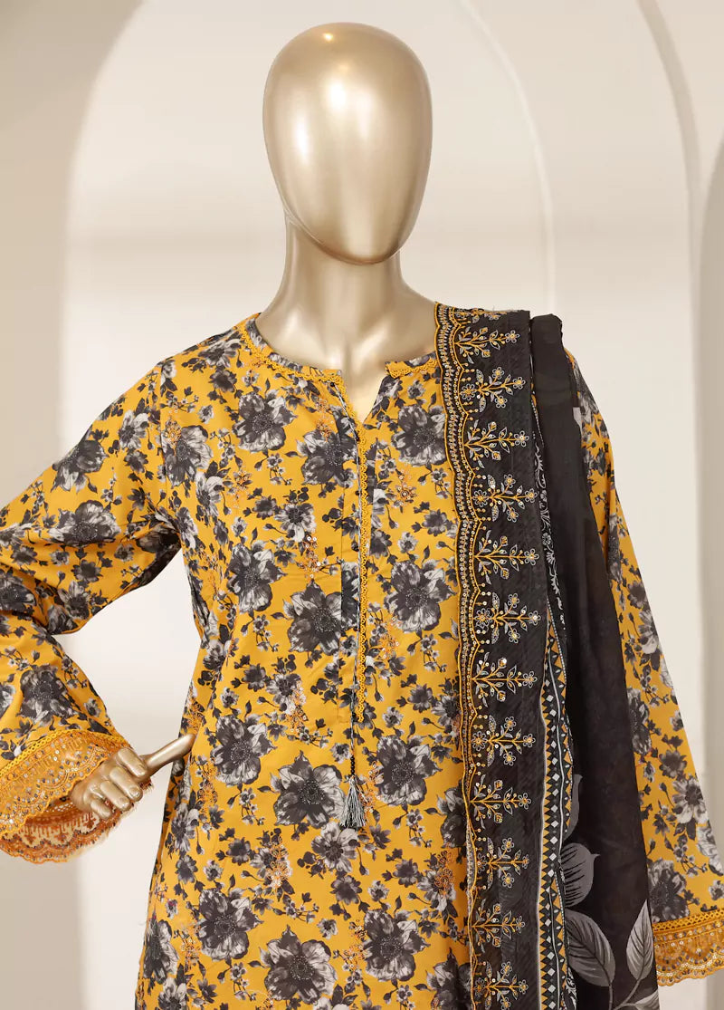 Stitched Laserkari Lawn – 7