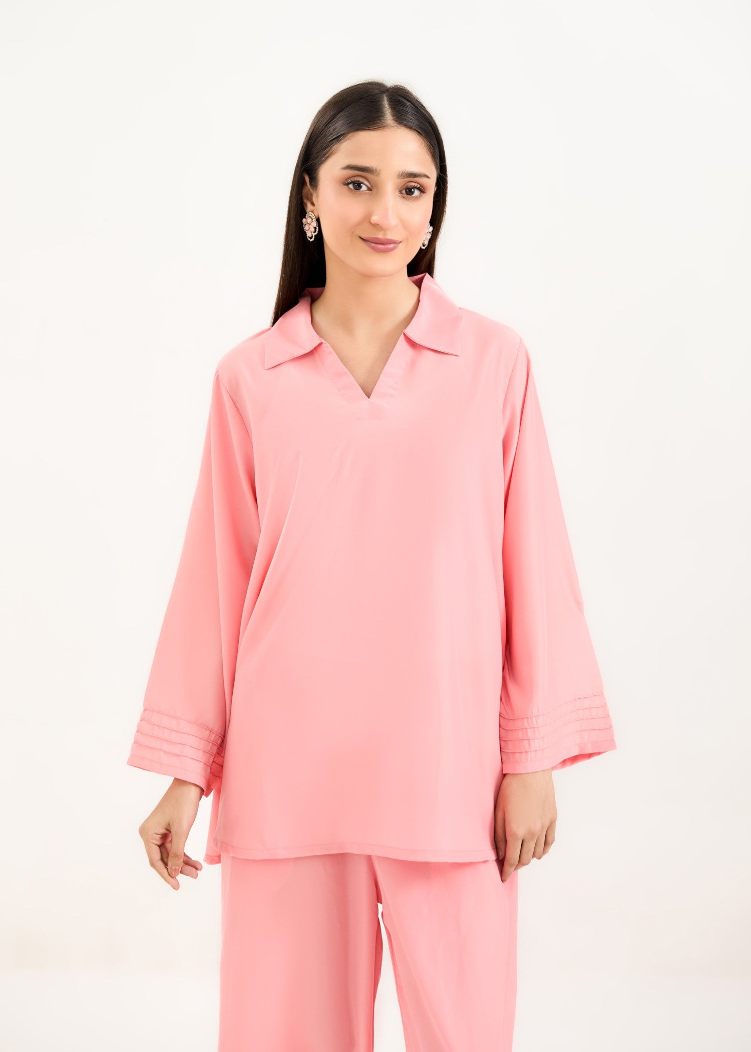 georgette Co ord Sets in Blush pink
