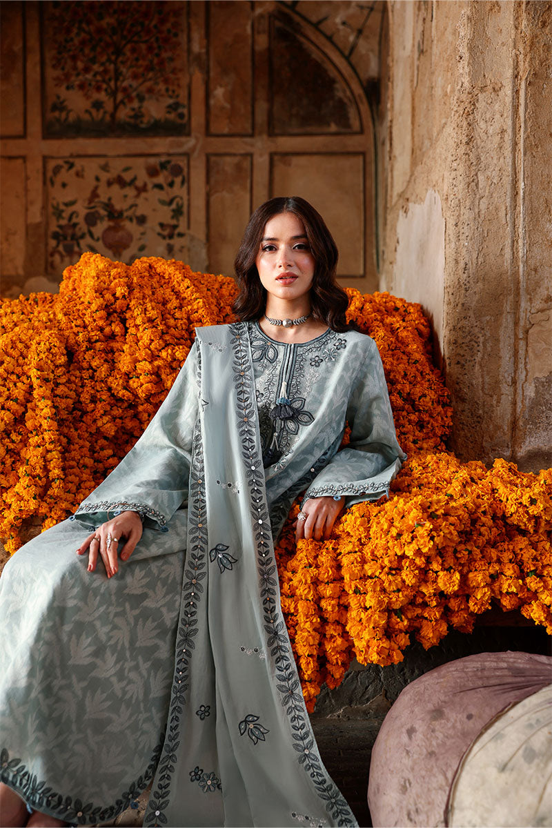 Festive – Azure Dream - Embroidered Lawn