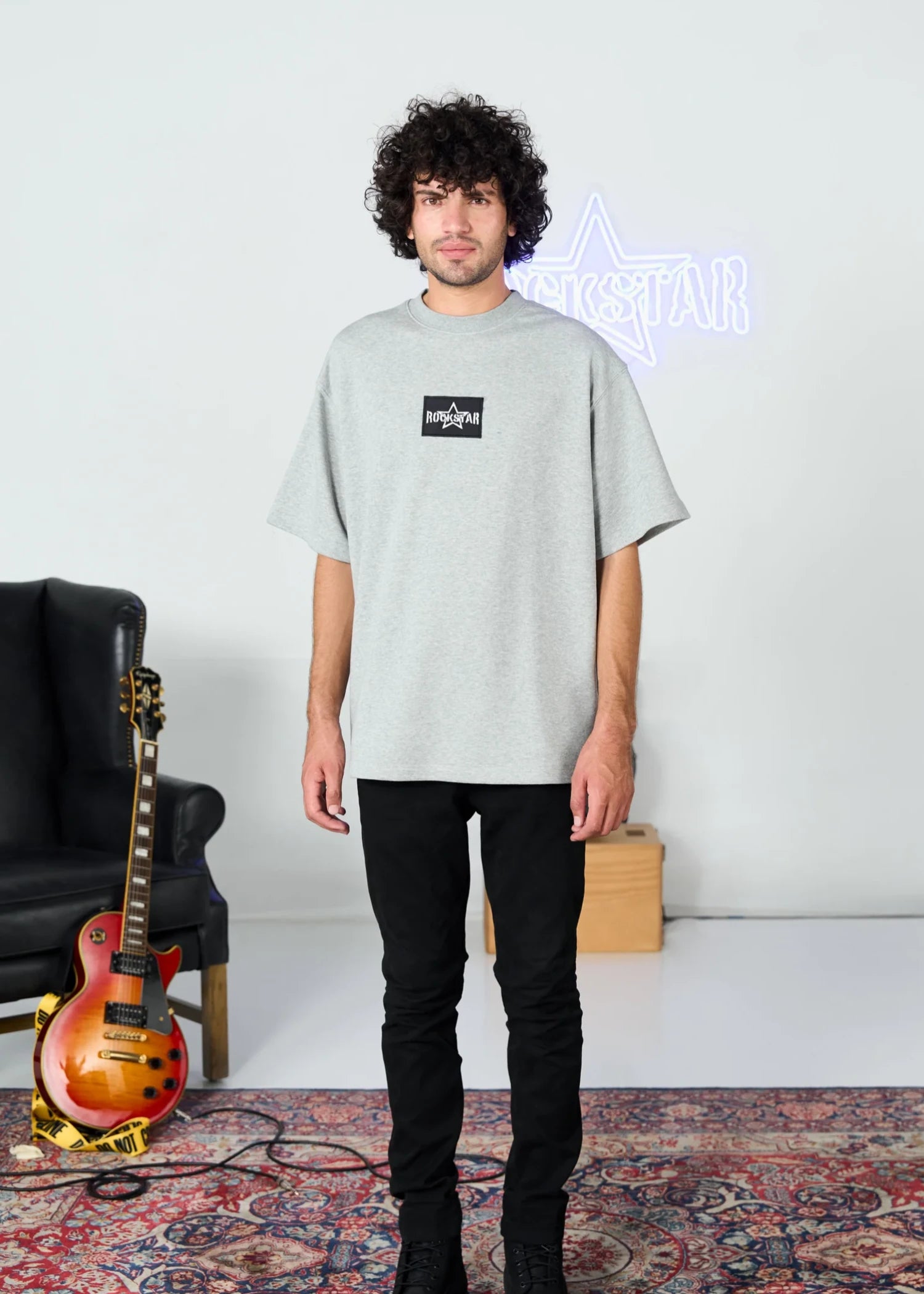 terry T Shirt in Light grey