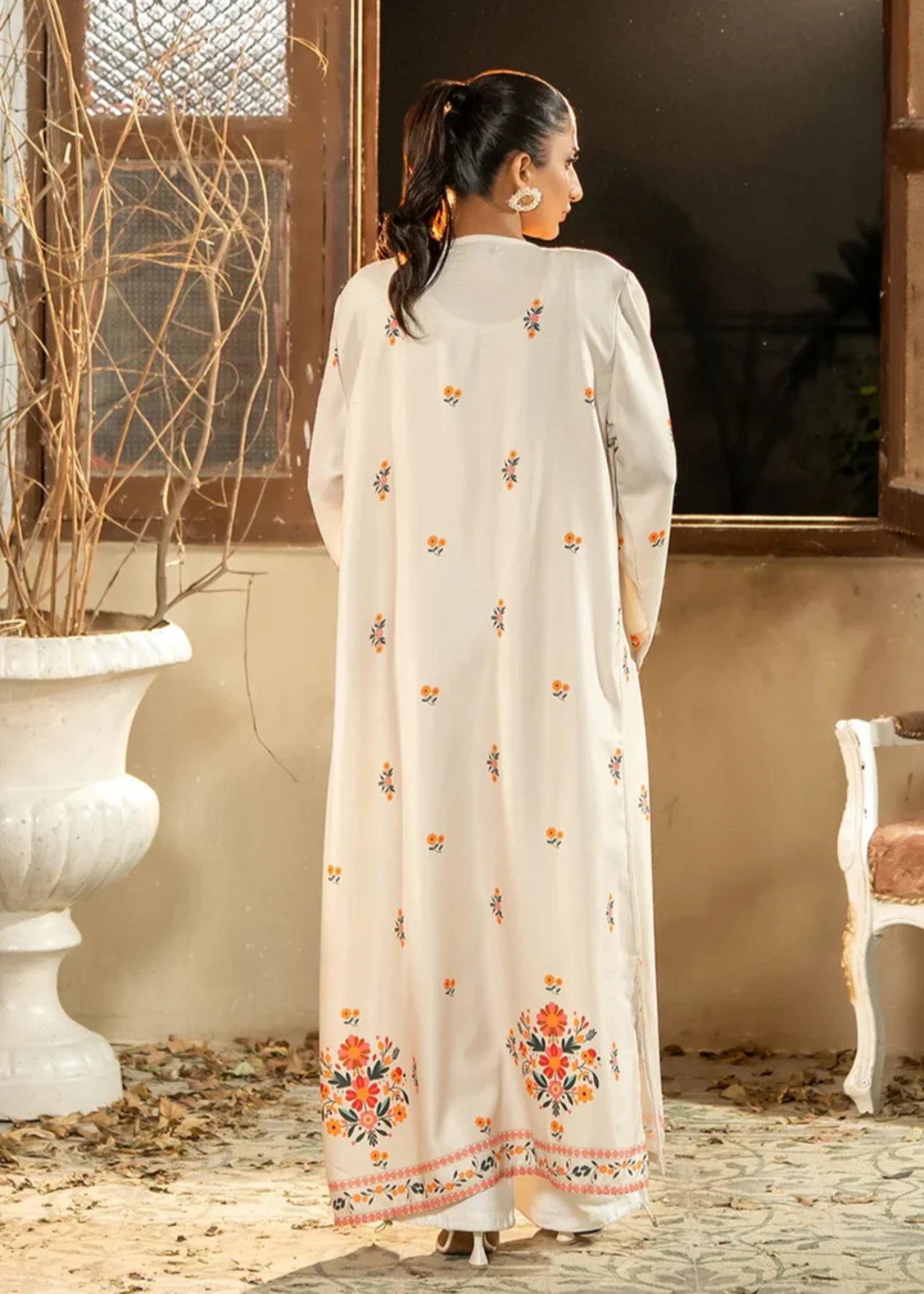 cambric Gown in White