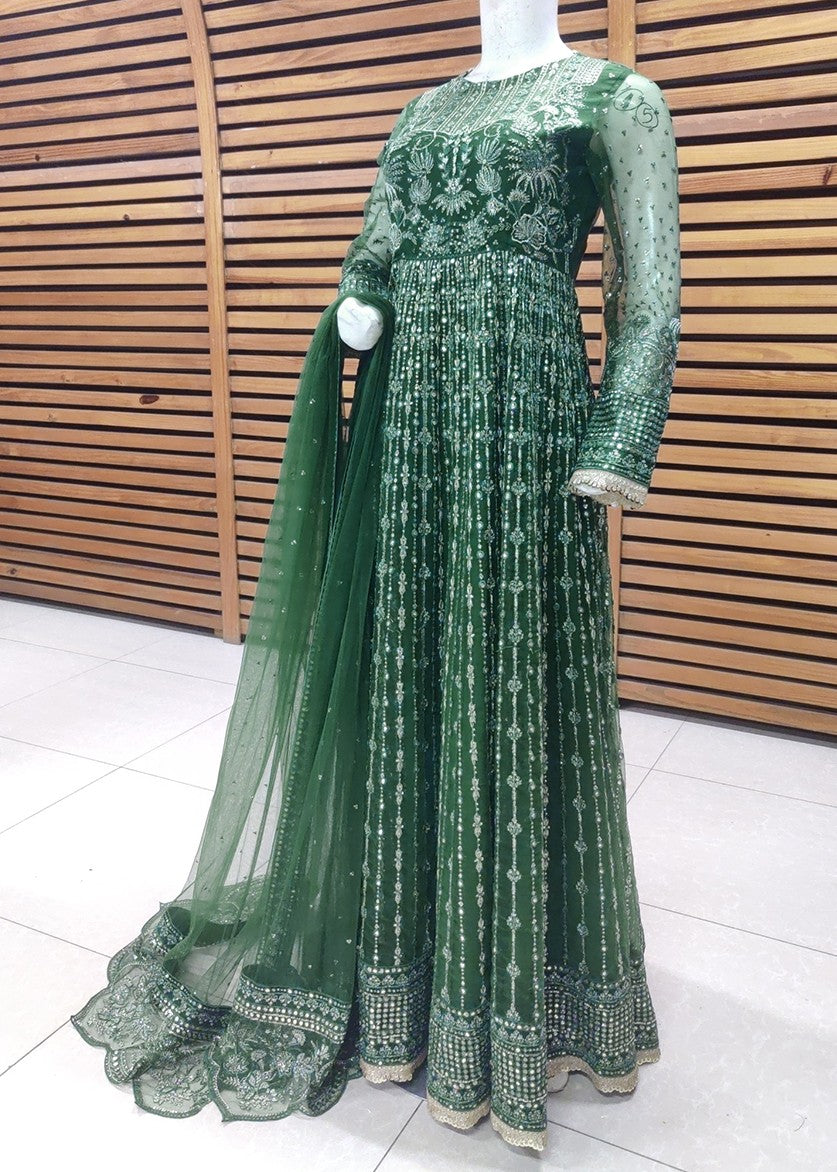 net Unstitched in Green