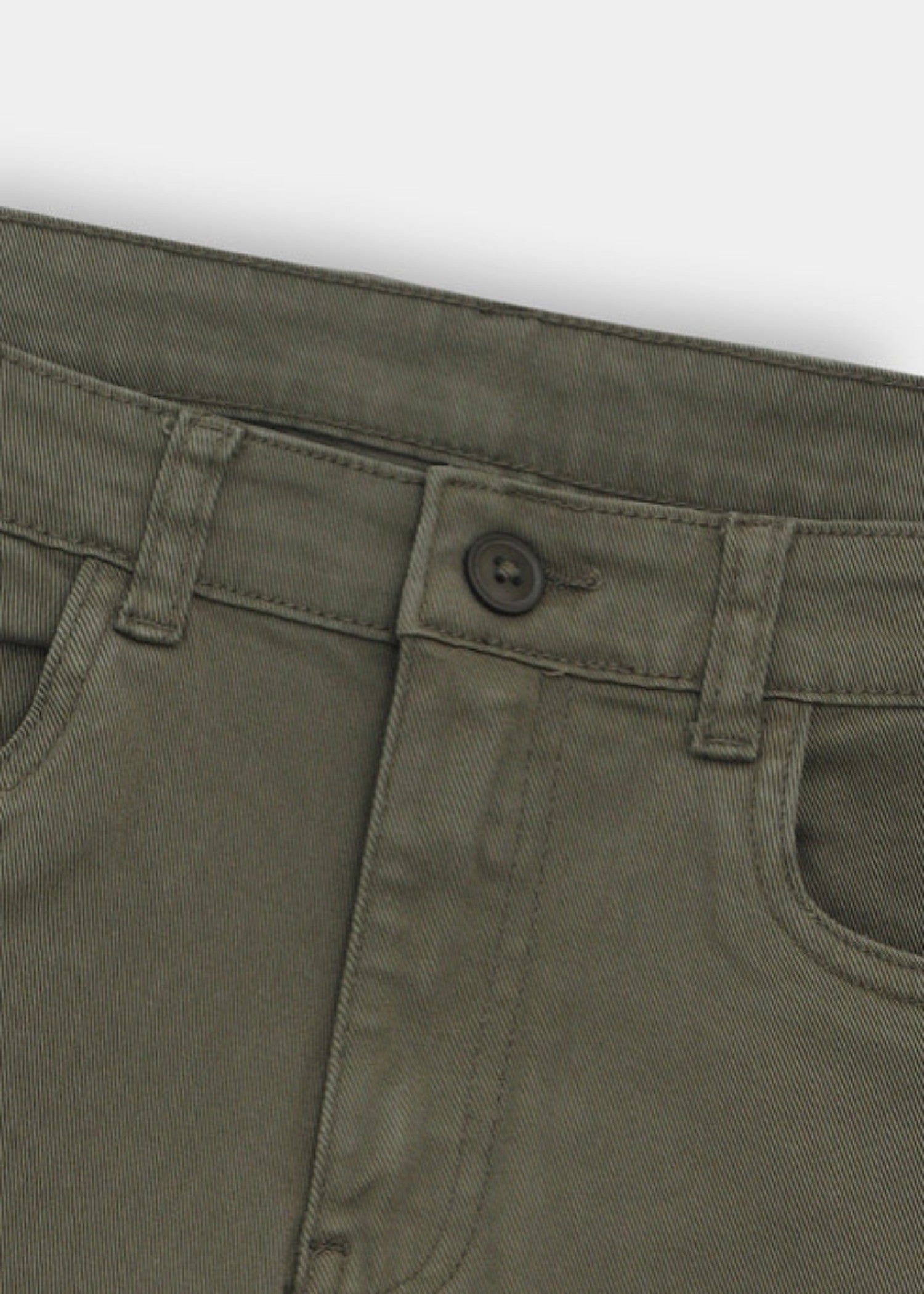 cotton satin Pants in Green