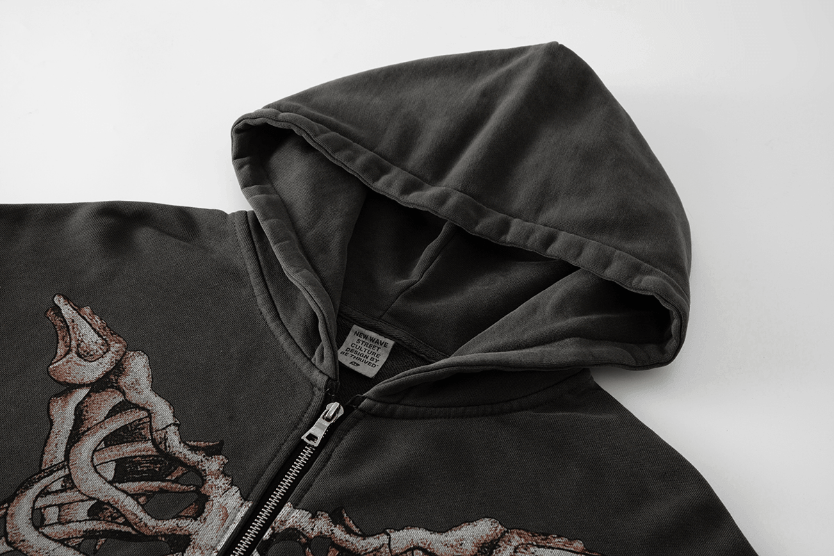 Distressed Cardigan Sweater Tide Brand Hooded Jacket