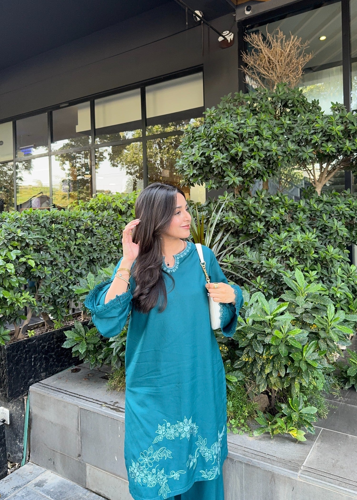 marina Kurta Set in Azure