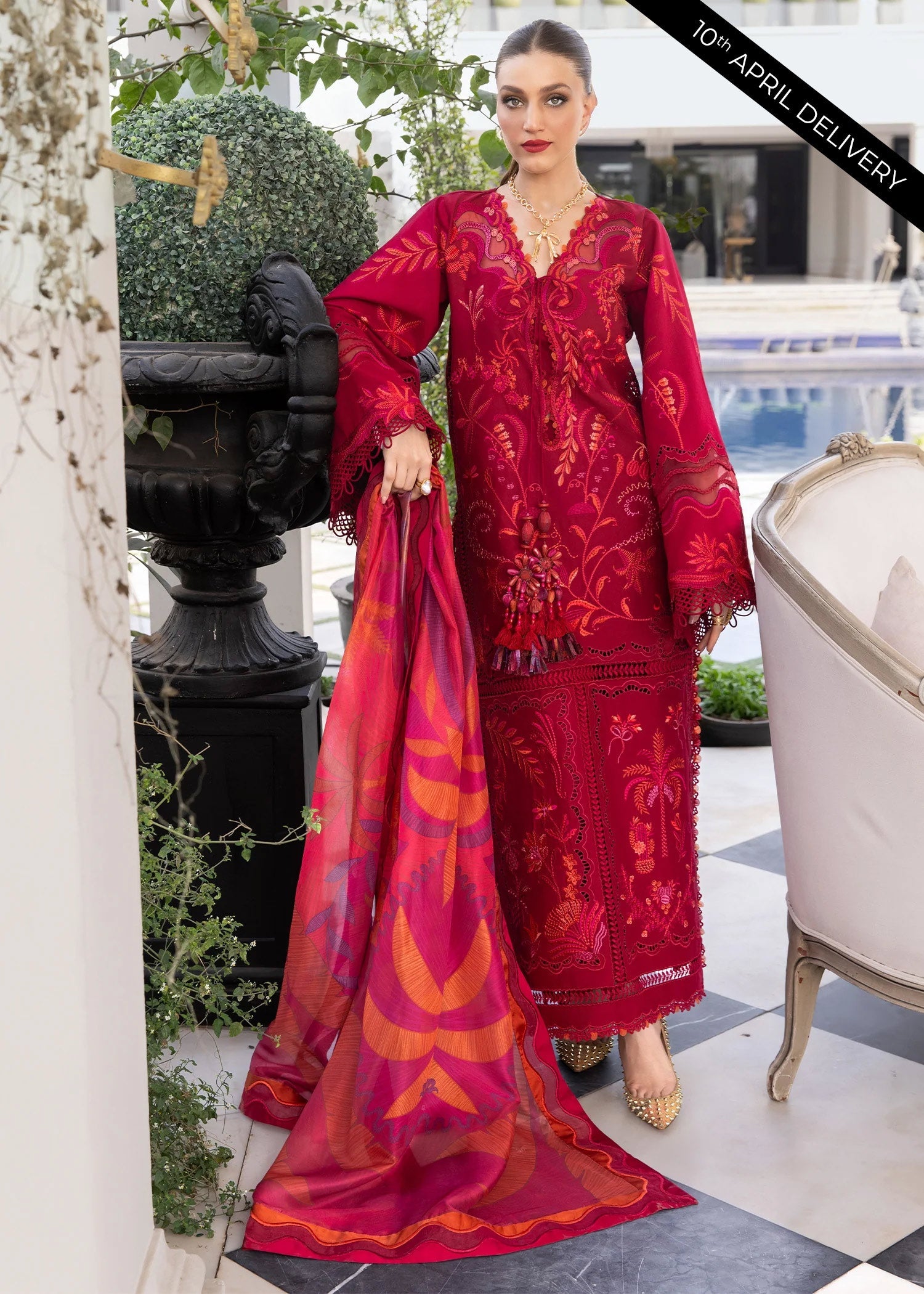 Flow Luxury Lawn – BEAUTY IN BLOOM - D3A