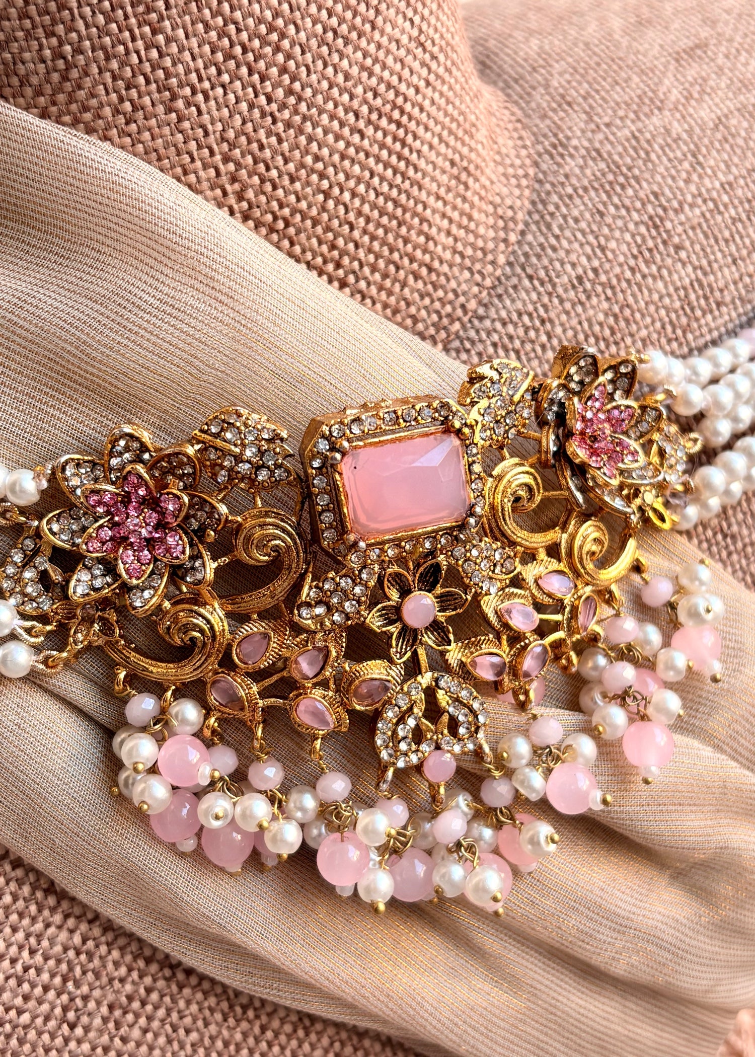 Choker in Pink Color by - Trendy Women Choker IRZ6214