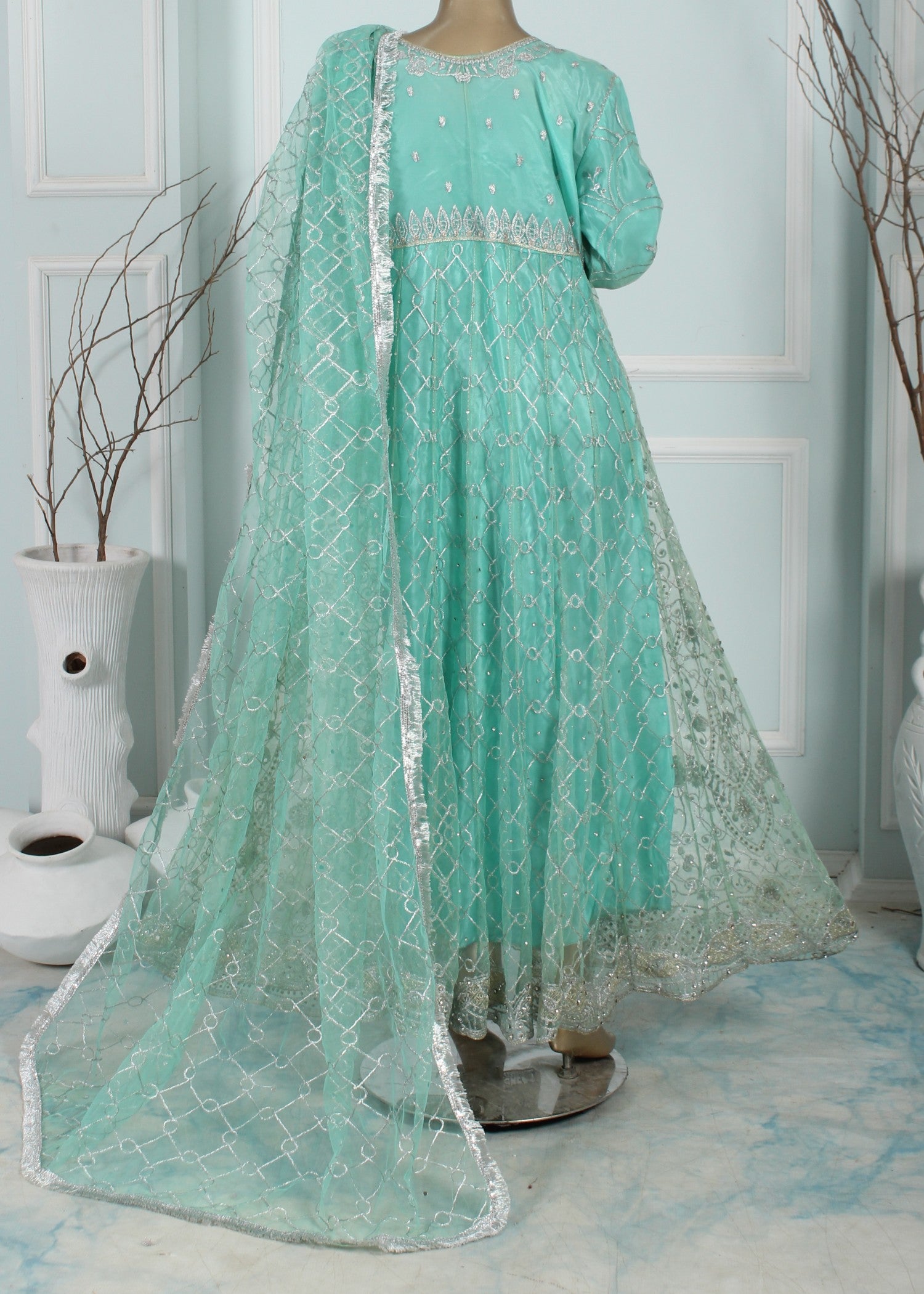 net Maxi in Aquamarine