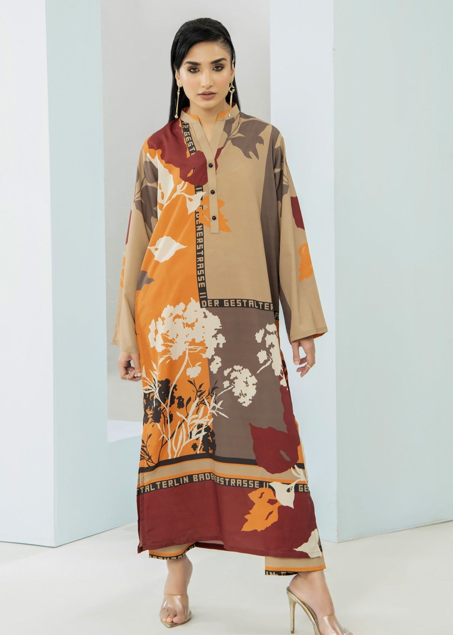 blended khaddar Co Ord Sets in Multi