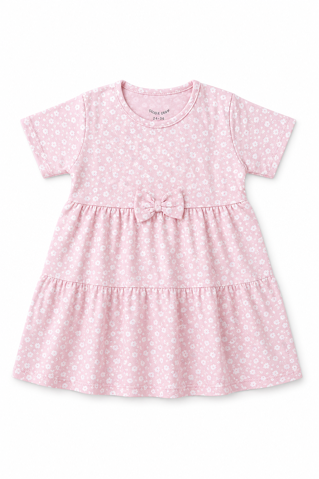 cotton jersey Dress in Baby pink