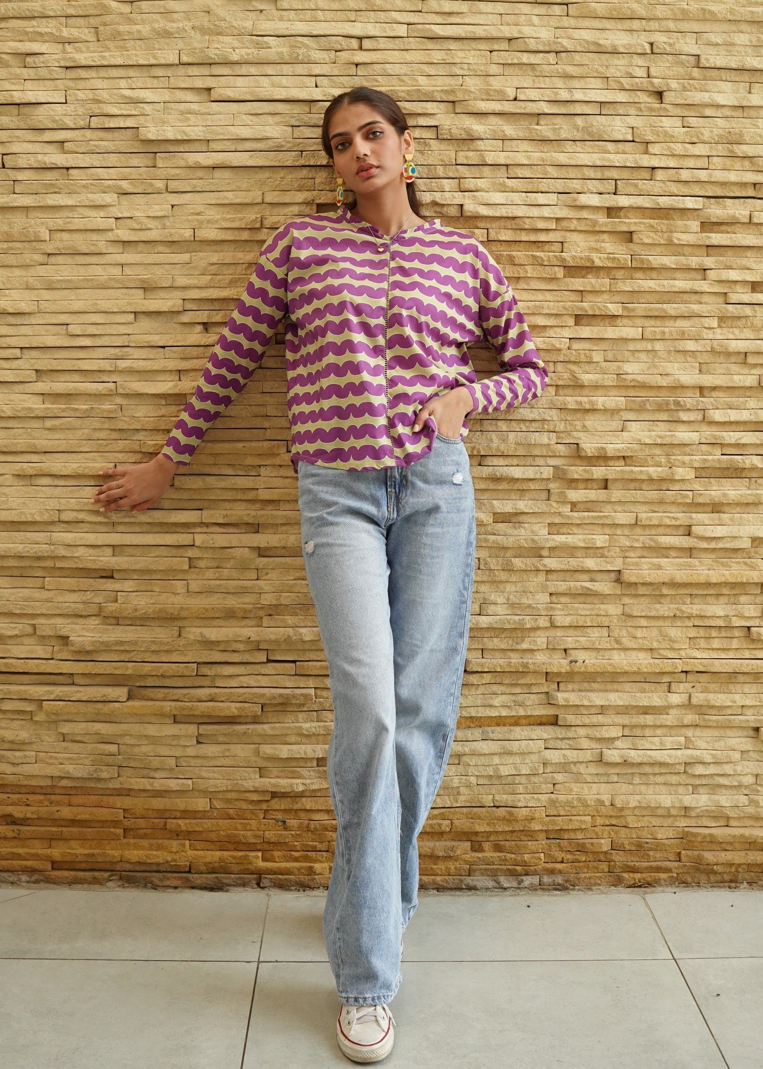 cambric Formal Shirt in Beige