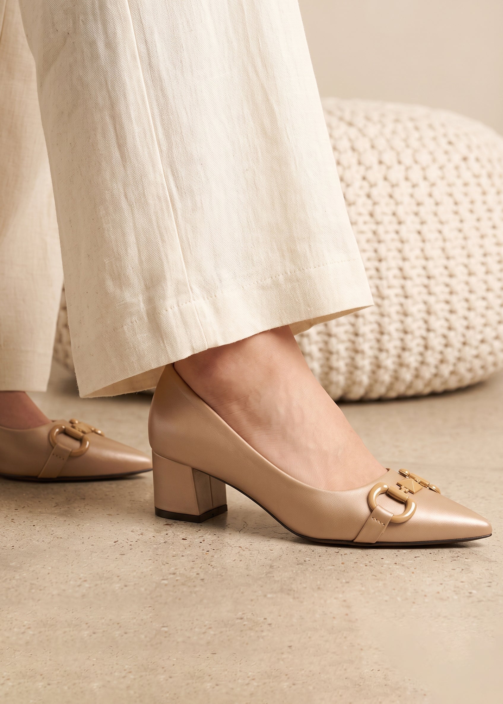 Heels in Beige by - High Quality Women Heels CKO6590