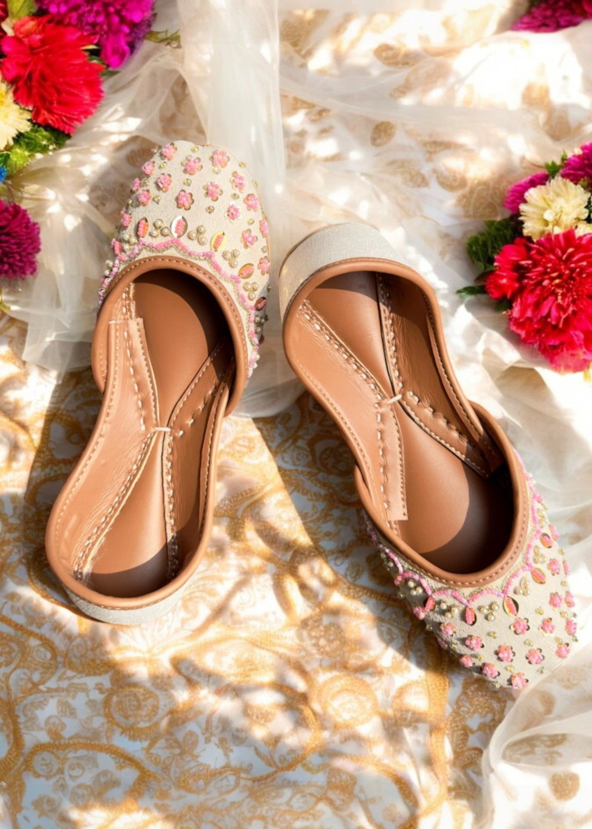 Khussa in Ivory by - High Quality Women Khussa FQW6646