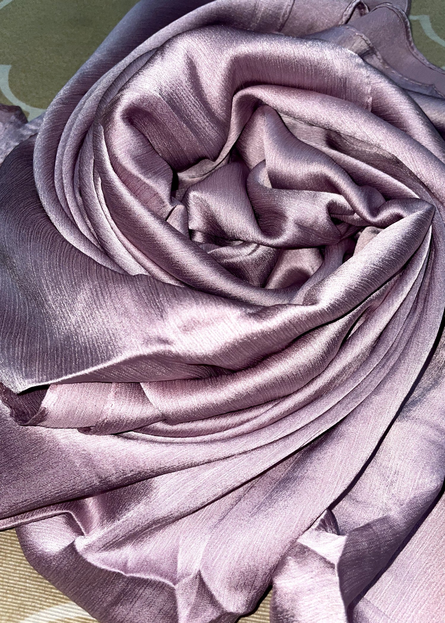 silk Hijab in Lavender grey