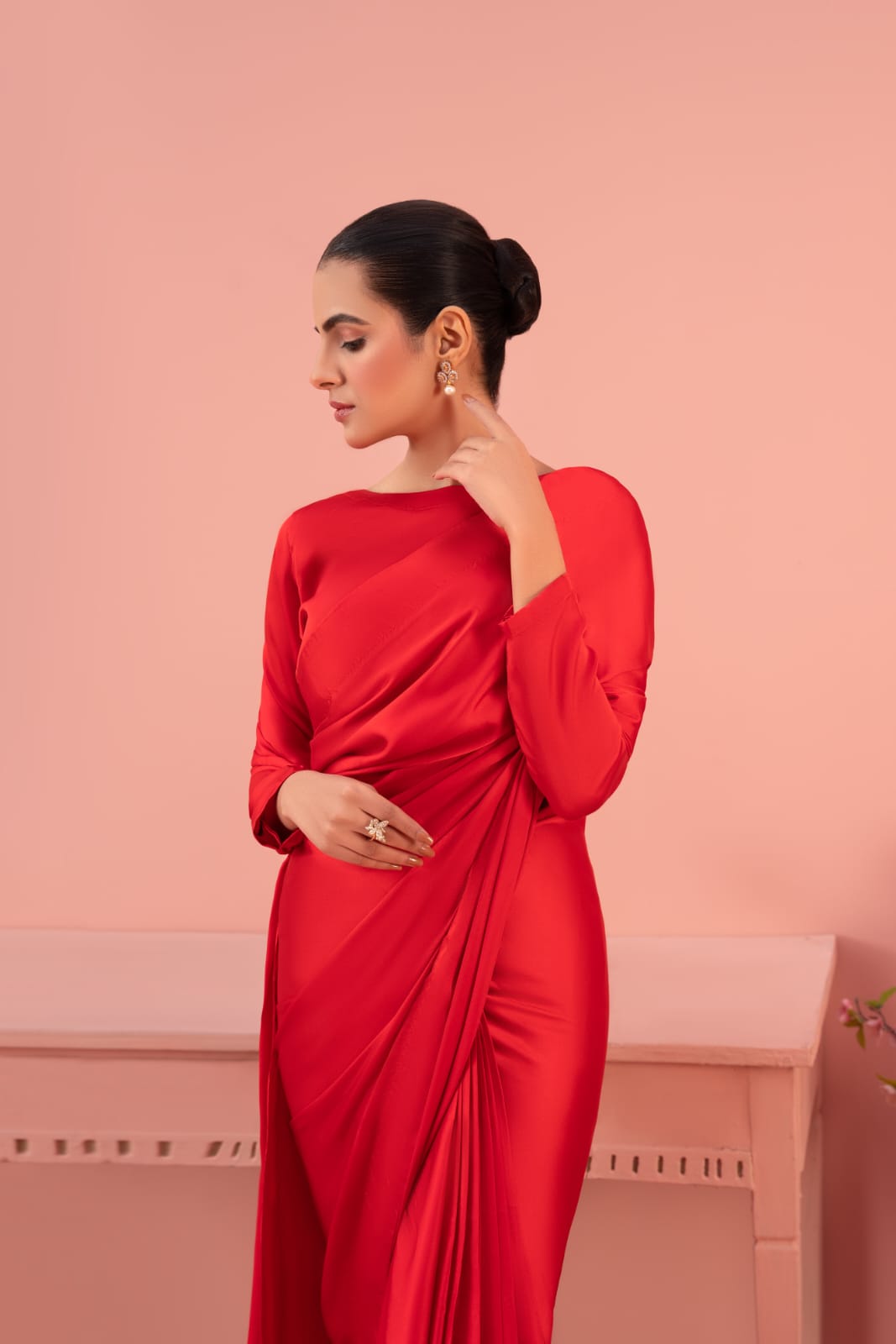 silk Saree in Red