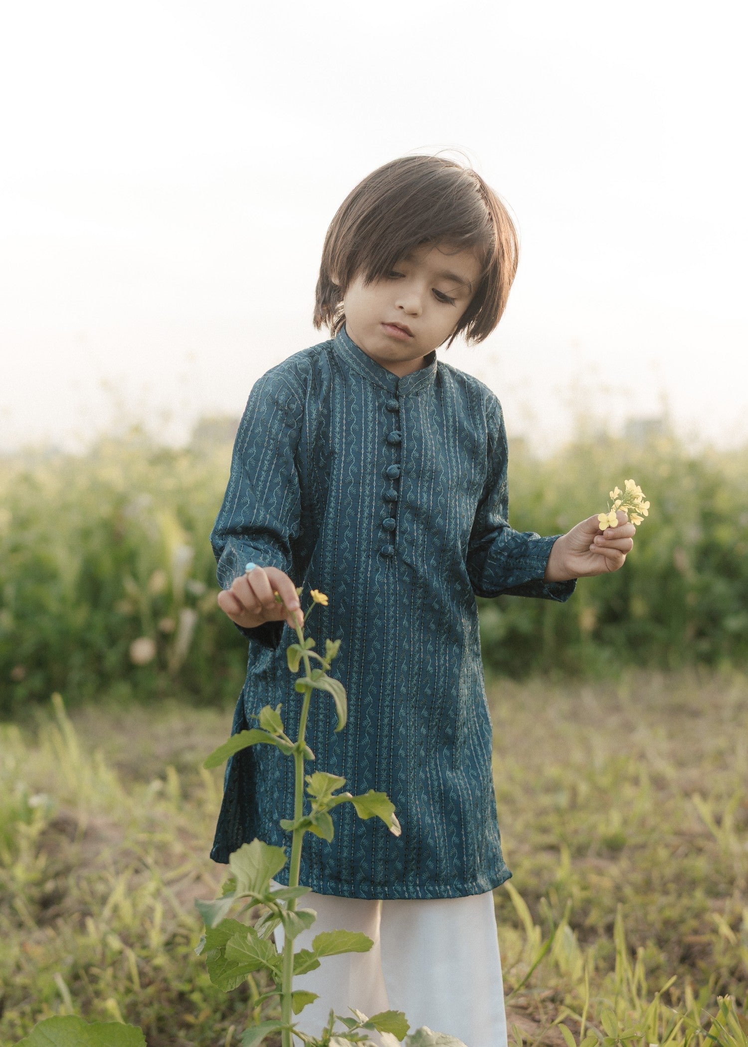 masuri Kurta in Teal