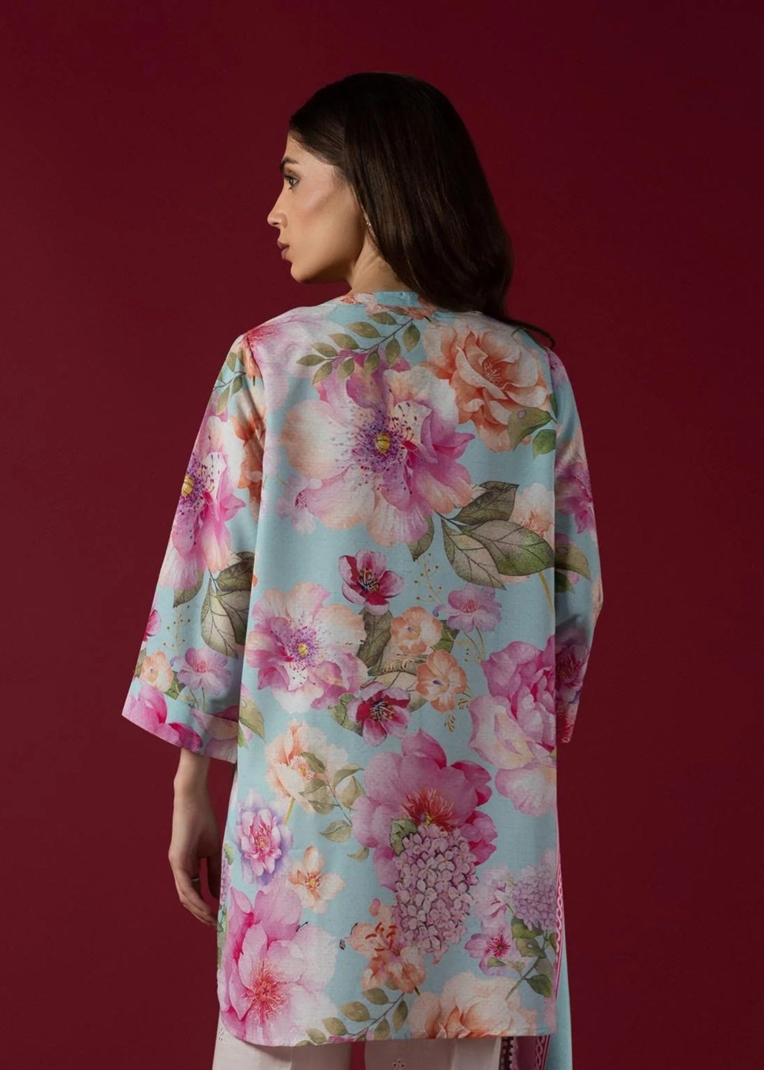 cambric Kurti in Multi