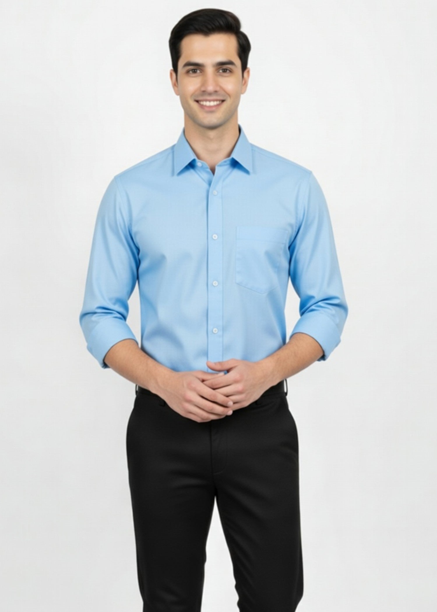 cotton Formal Shirt in Sky blue