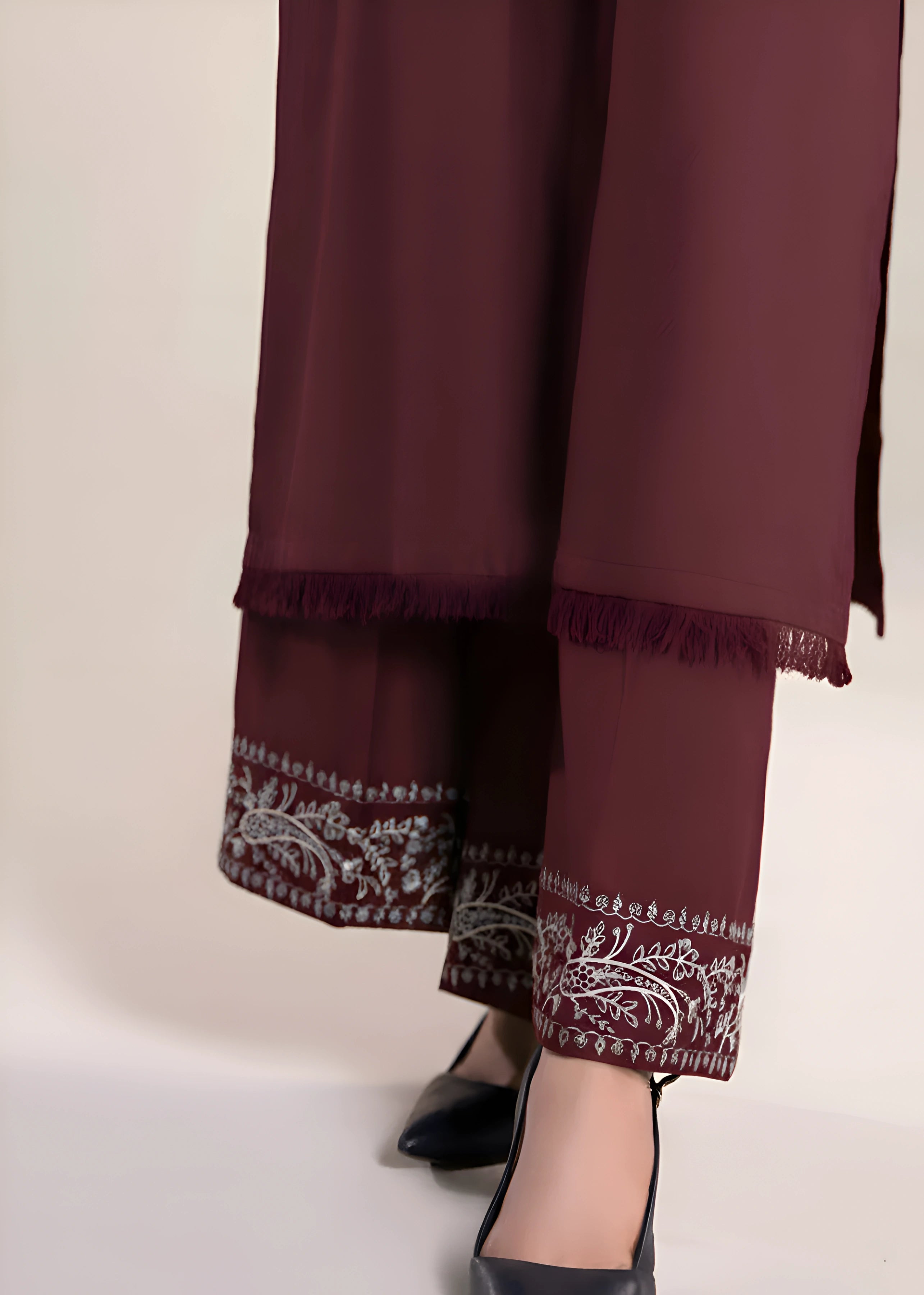 linen Kurta Set in Cinnamon brown