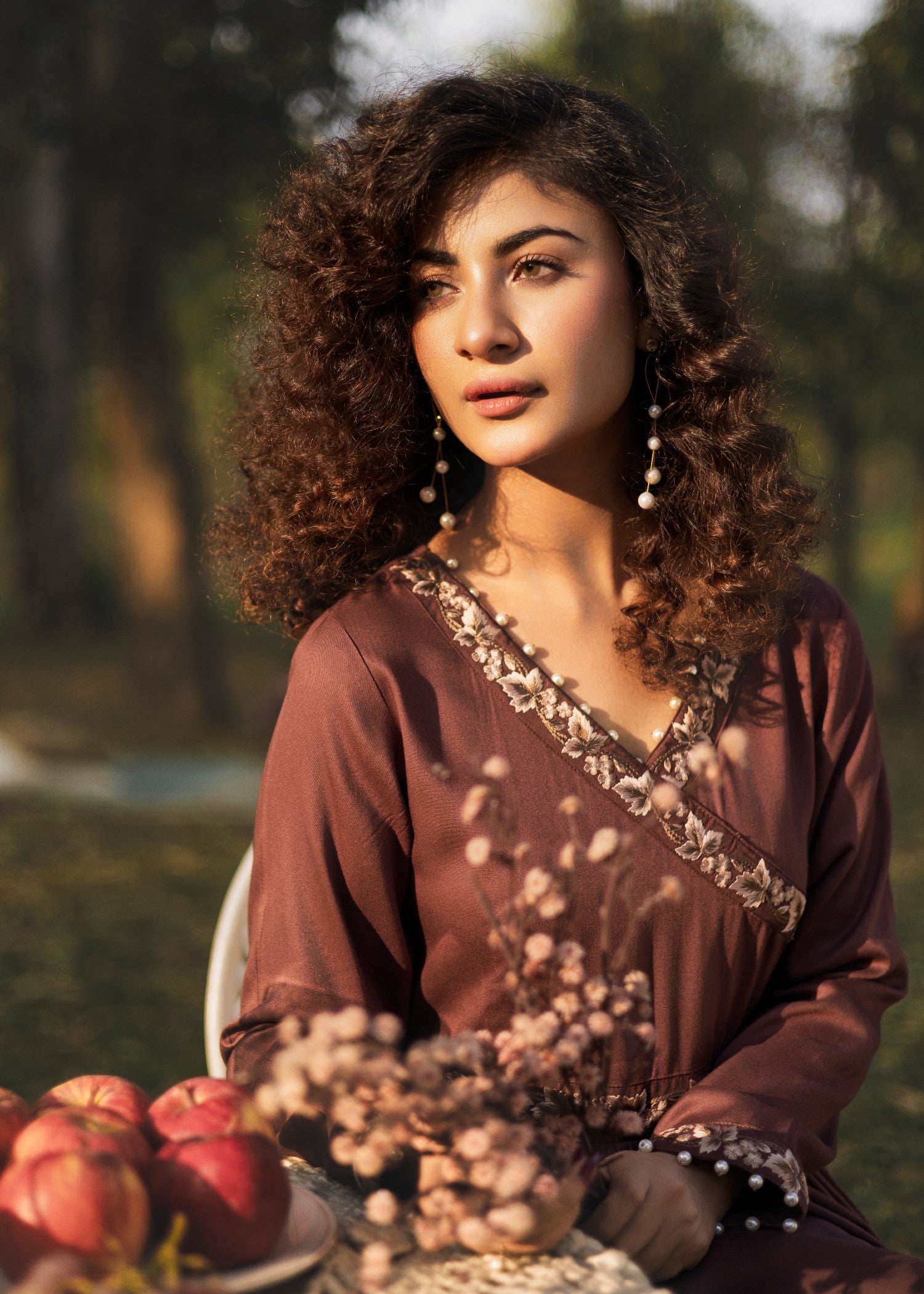 pure marina Maxi in Chocolate brown