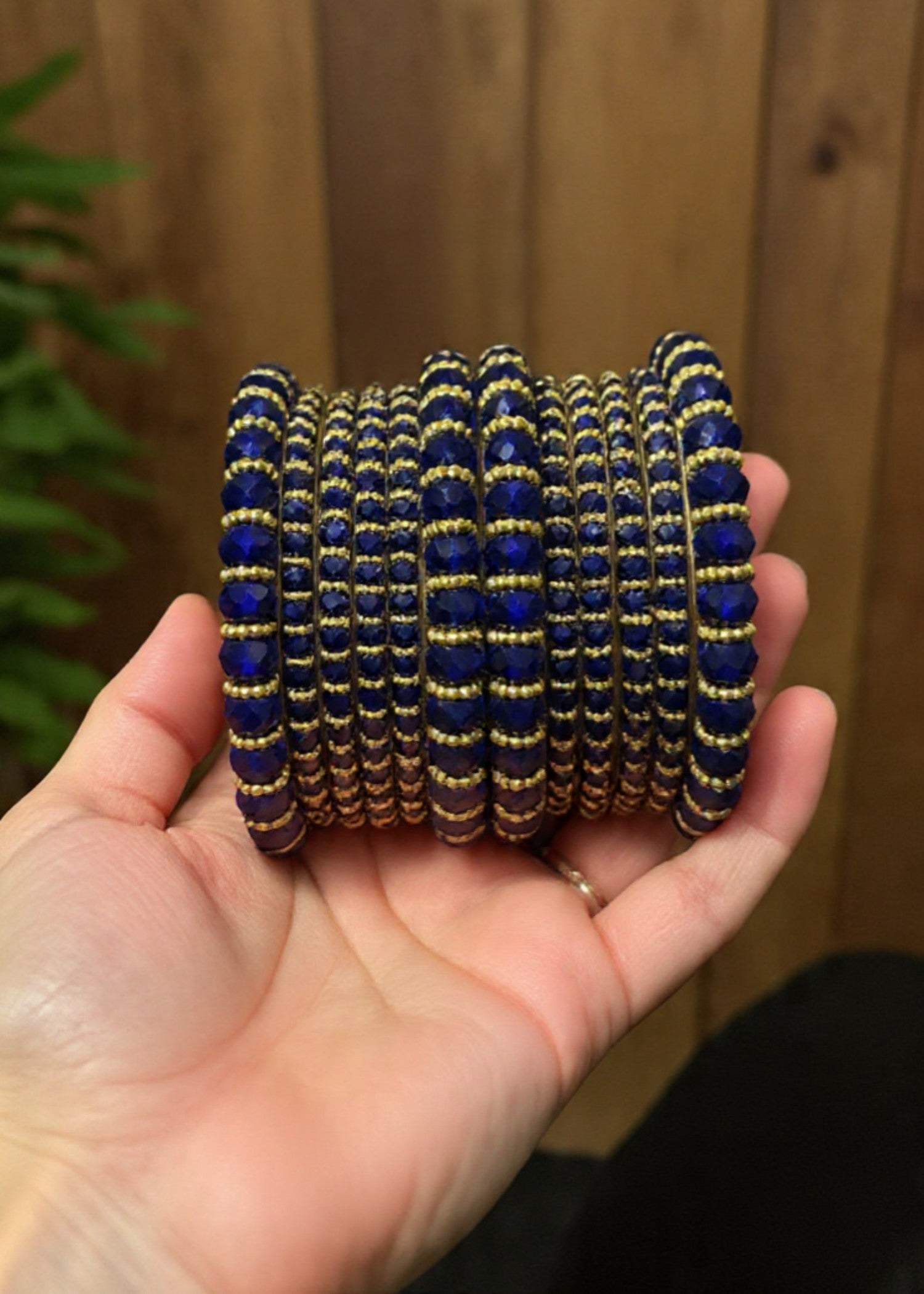 Bangles in Royal blue Color by - Trendy Women Bangles GWX4706