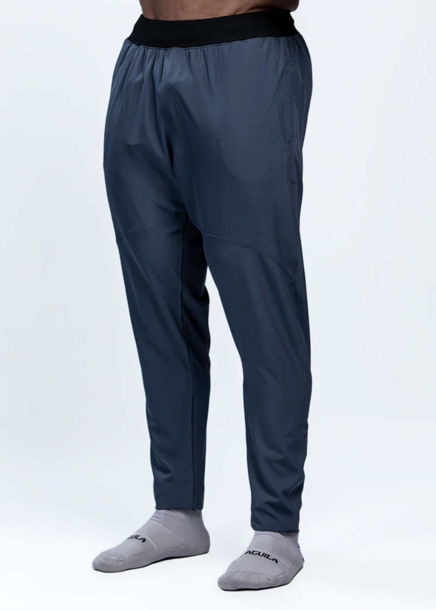 microfiber polyester Trousers in Charcoal by Aguila Activewear