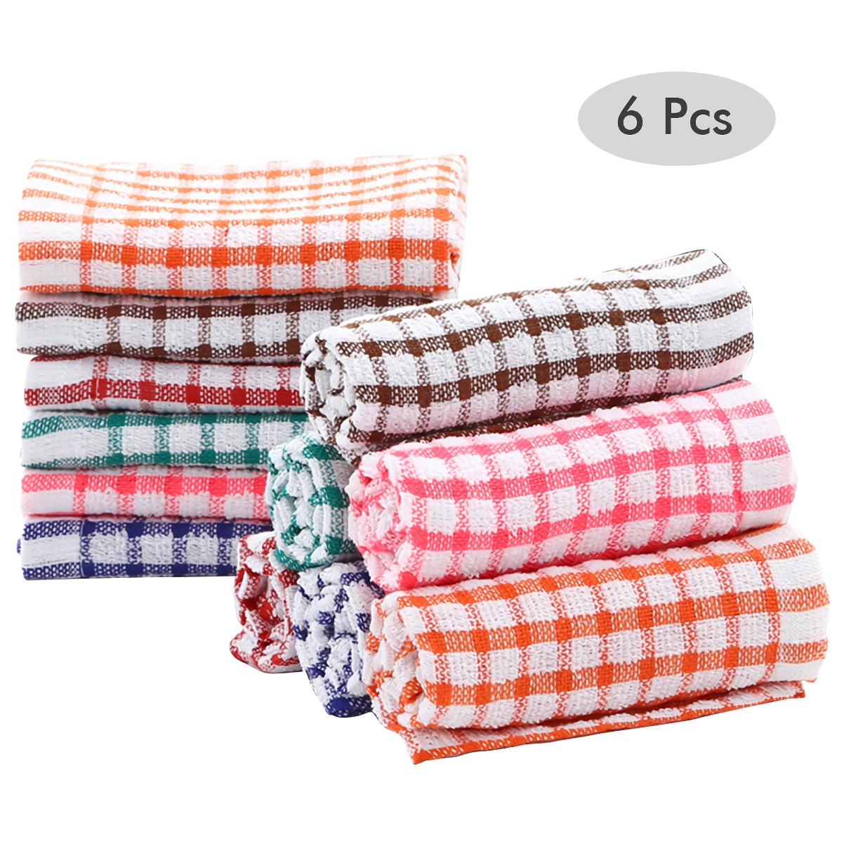 Cotton Kitchen Tea Towels - Absorbent & Lint-Free Dish Towels