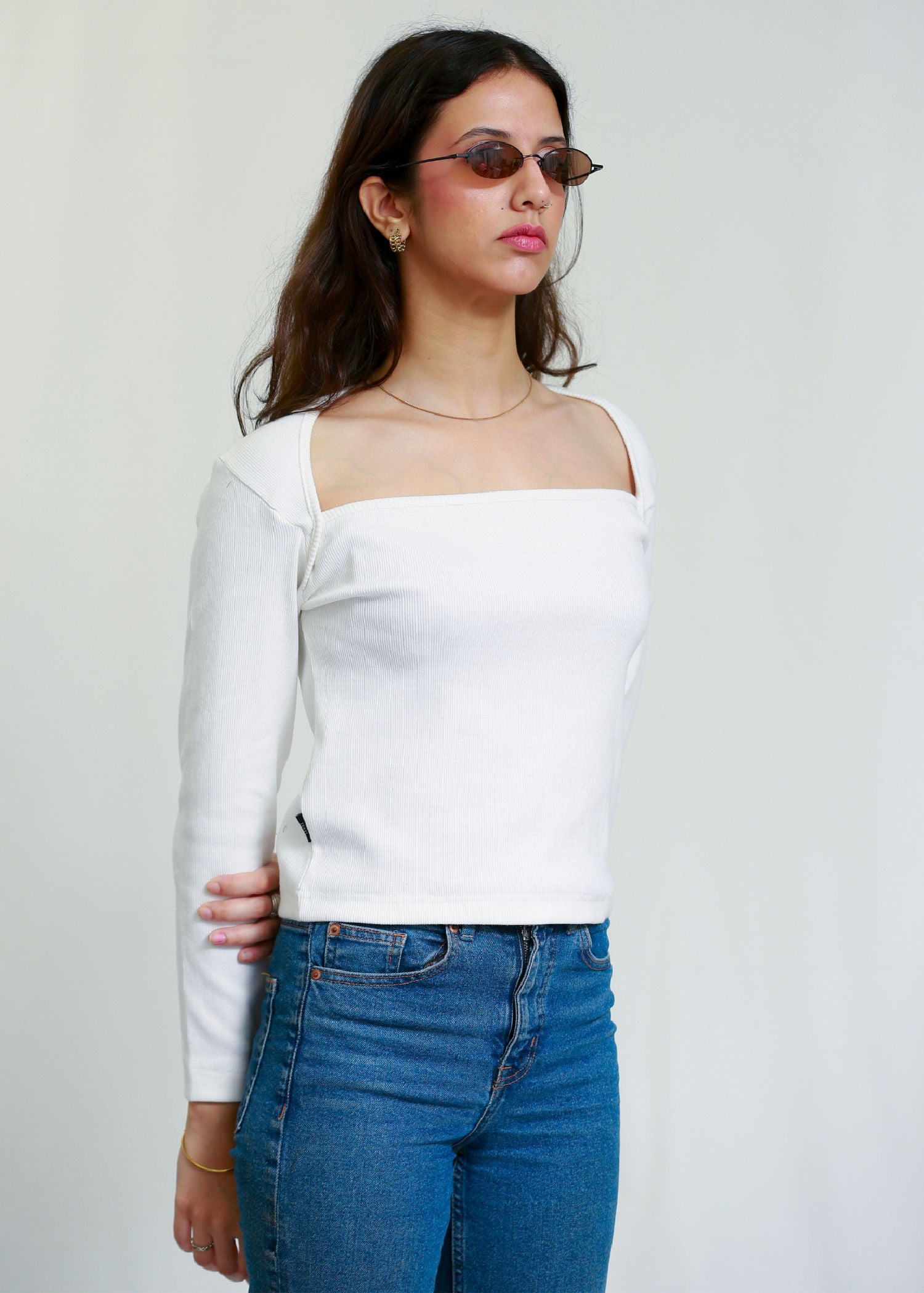 cotton Blouse in White