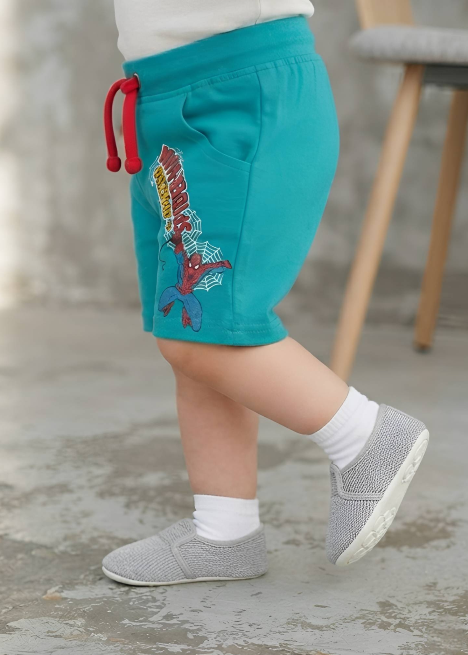 cotton Shorts in Teal