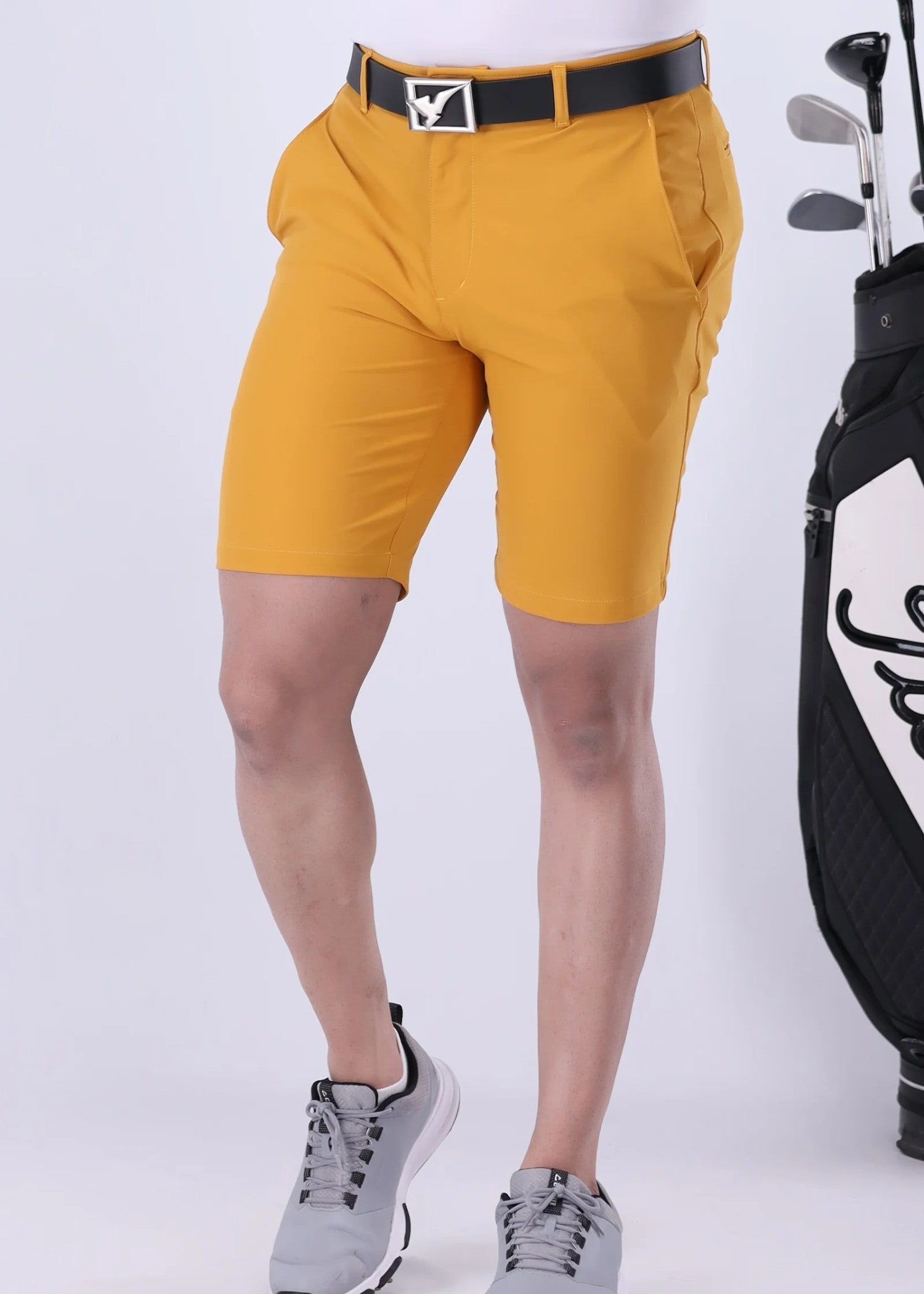 microfiber polyester Shorts in Honey