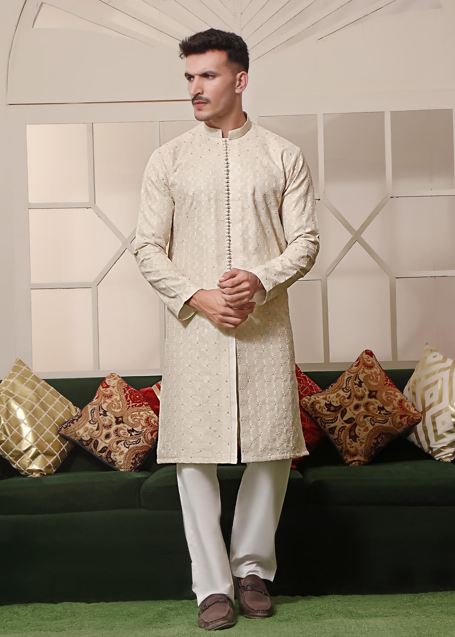 masuri Kurta Set in Cream