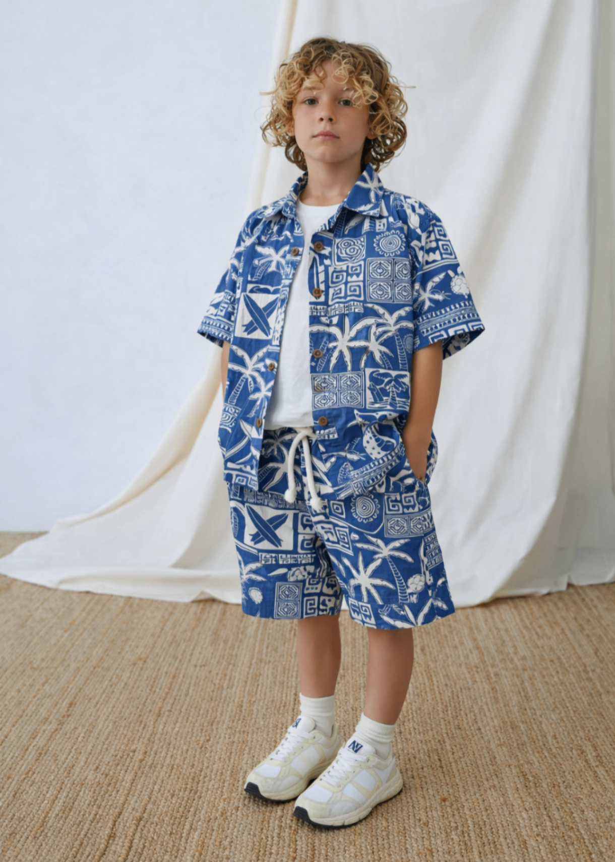 Co ord Sets in Blue, white