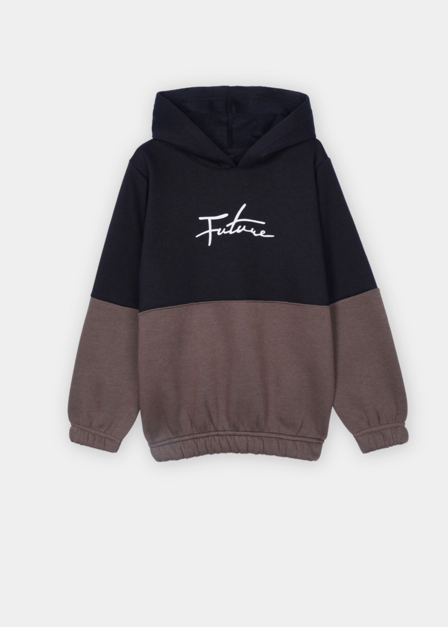fleece Tracksuit in Black, brown