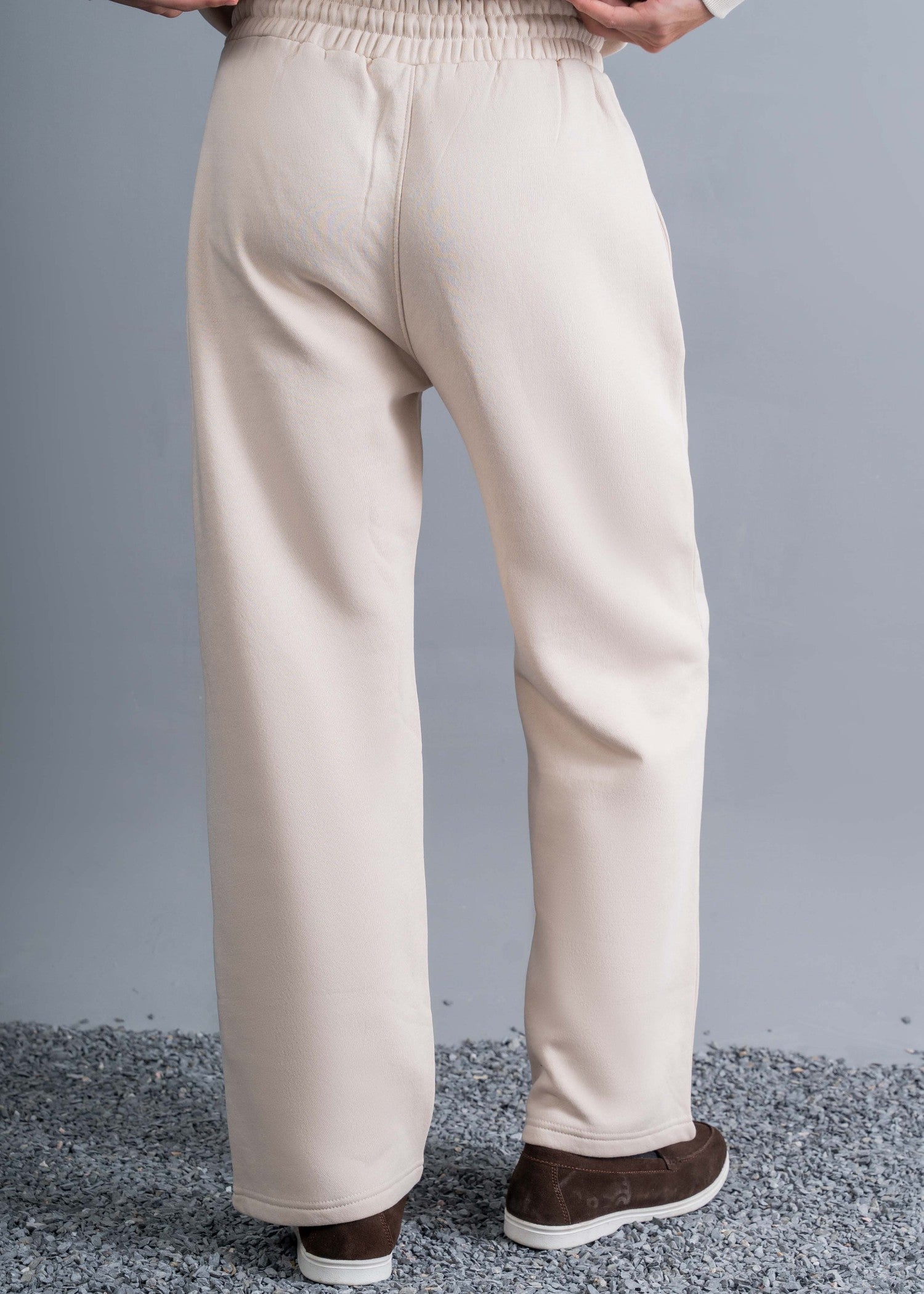terry Trousers in Beige