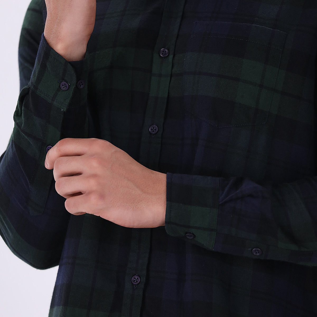 cotton dobby Formal Shirt in Apple green