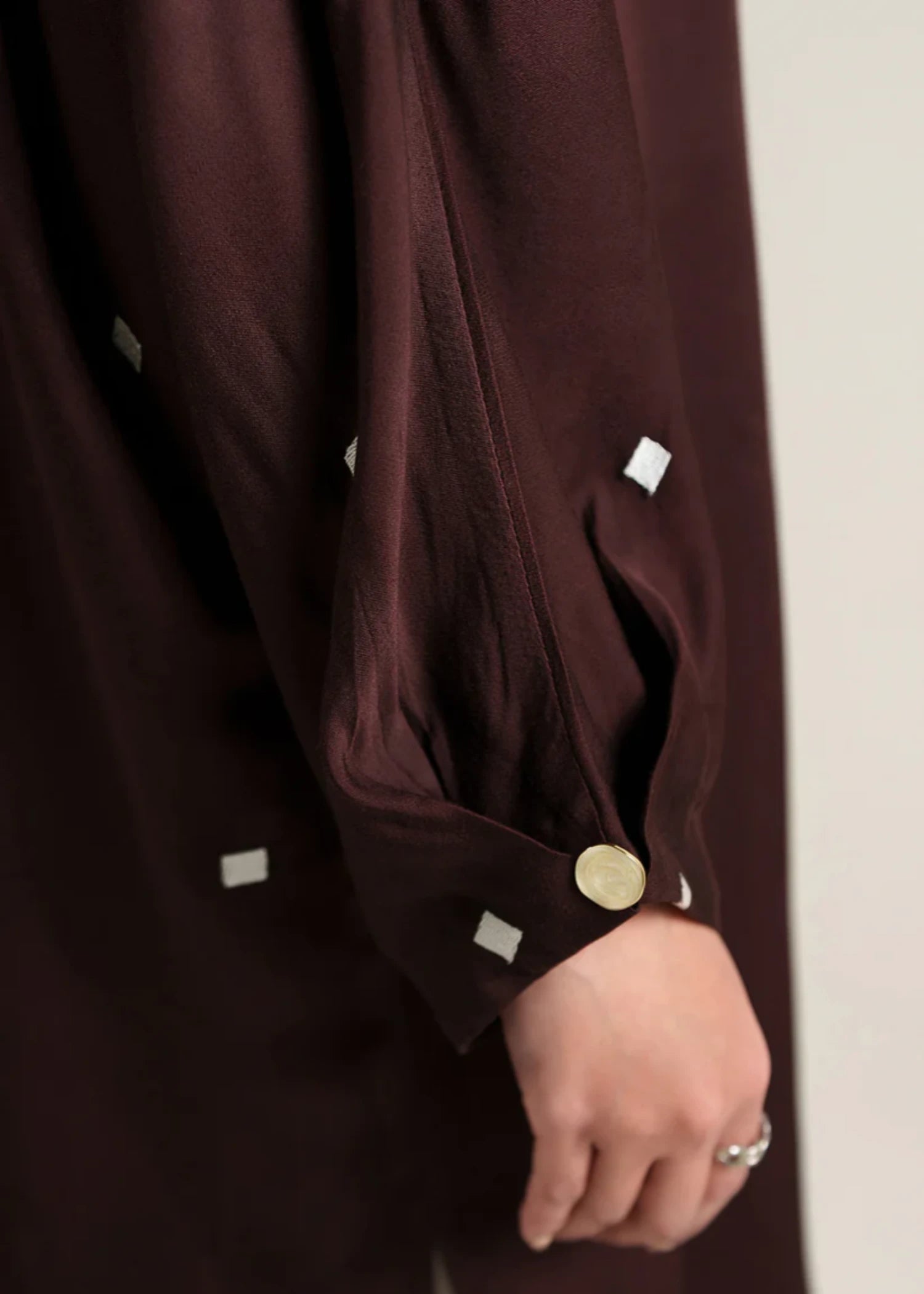 viscose Tunic in Plum