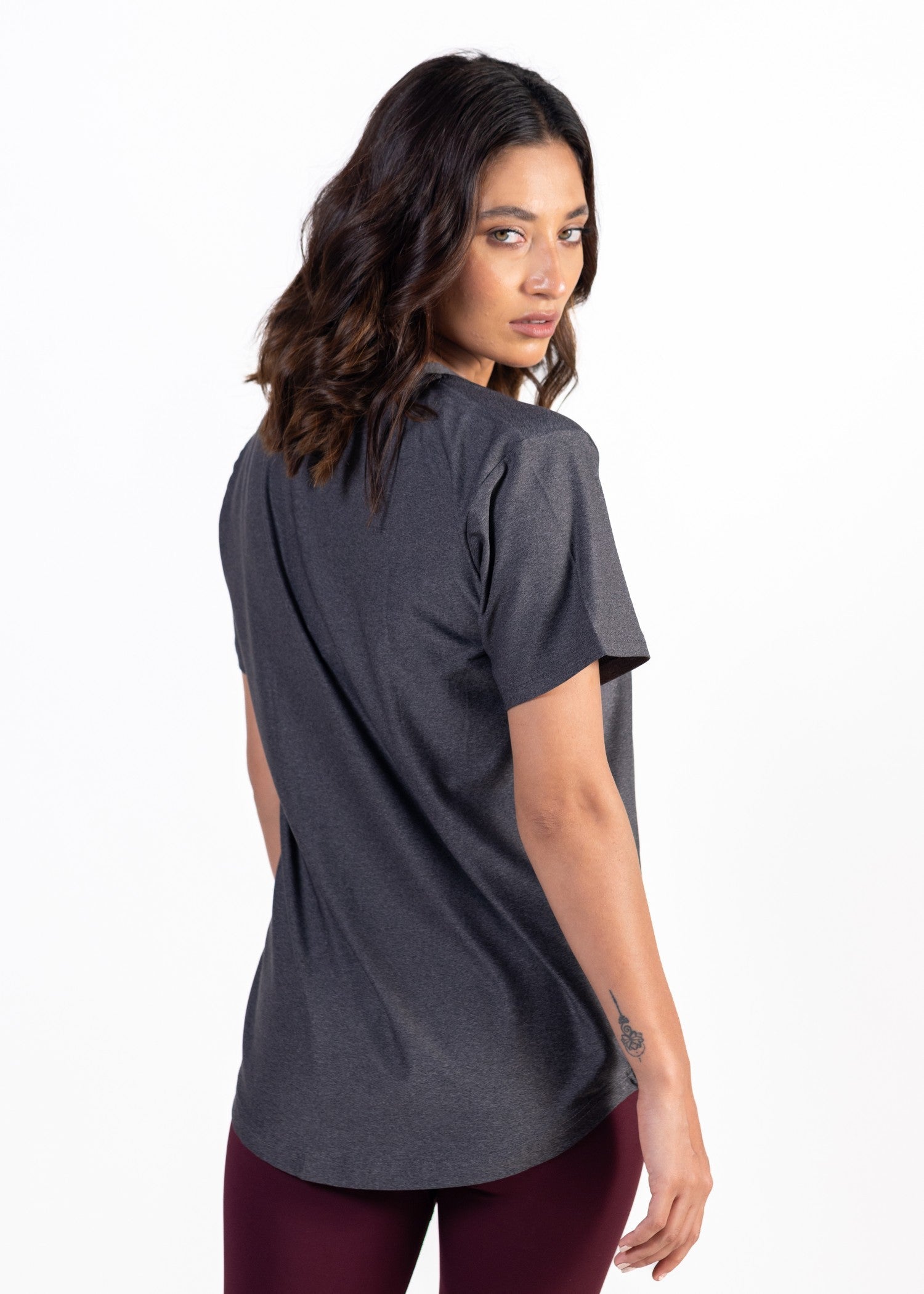 polyester nylon T Shirt in Grey