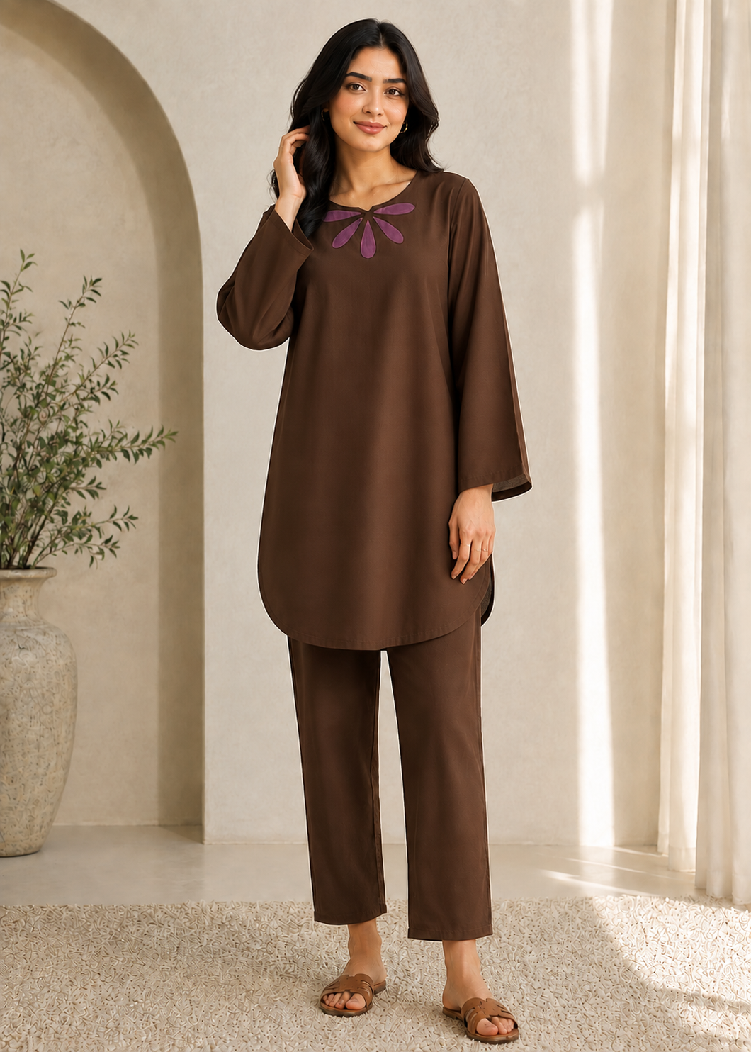 linen Co Ord Sets in Peanut