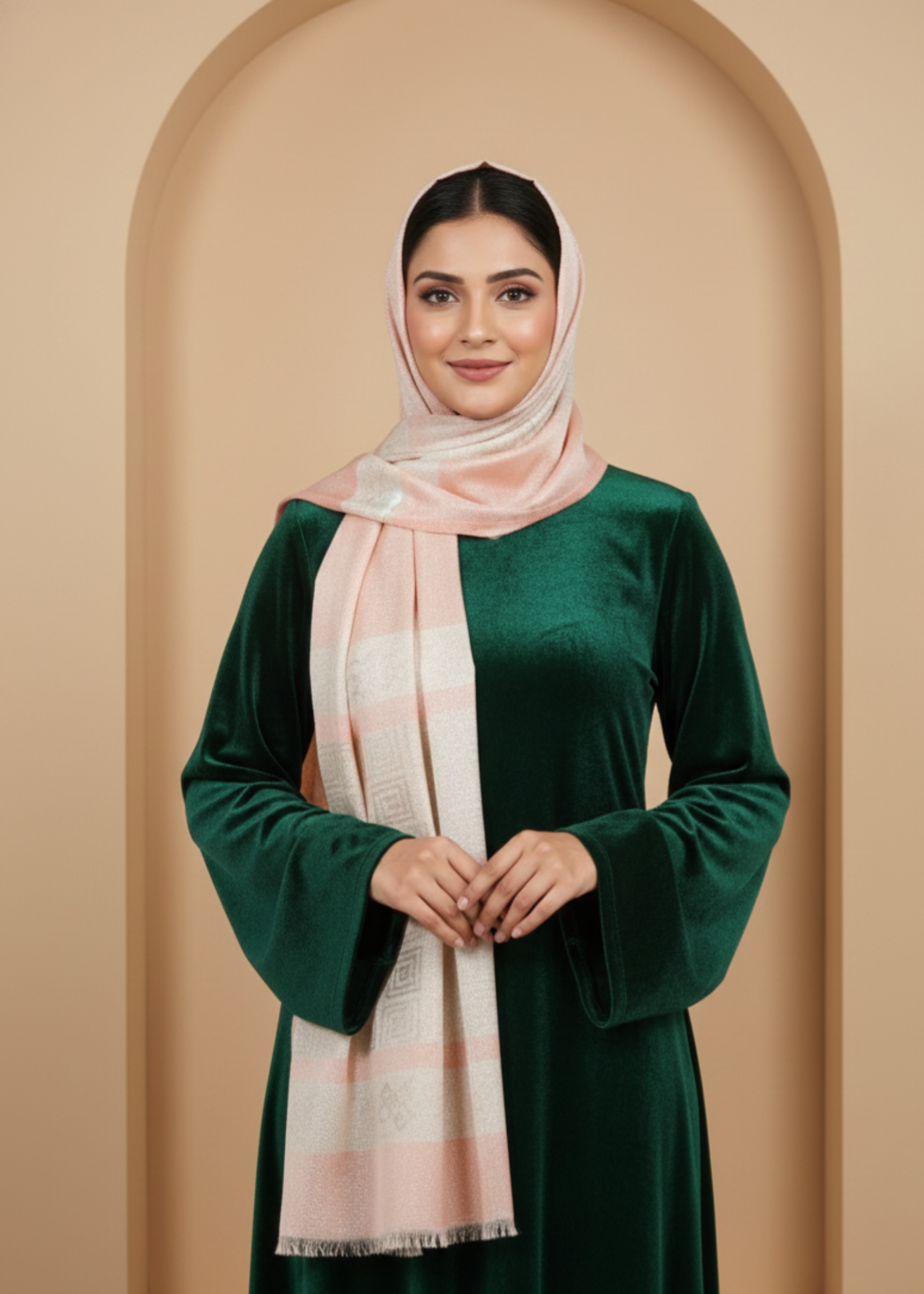 zari lawn Hijab in Multi