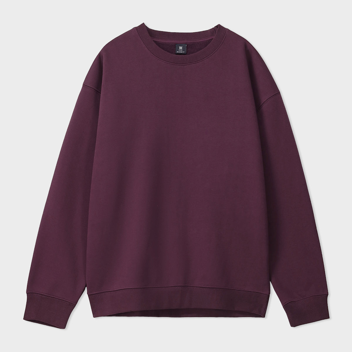 polycotton Sweatshirt in Plum purple