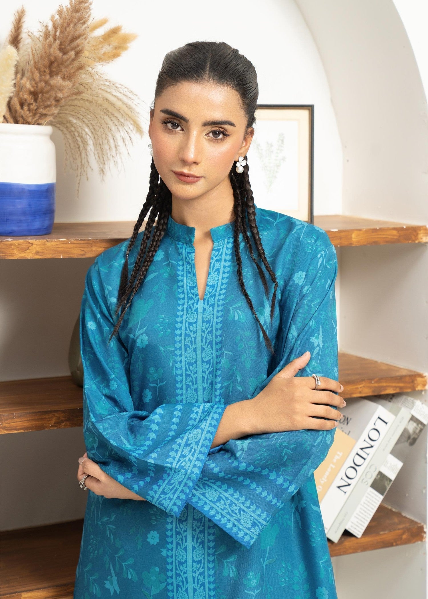 lawn Co Ord Sets in Ocean blue