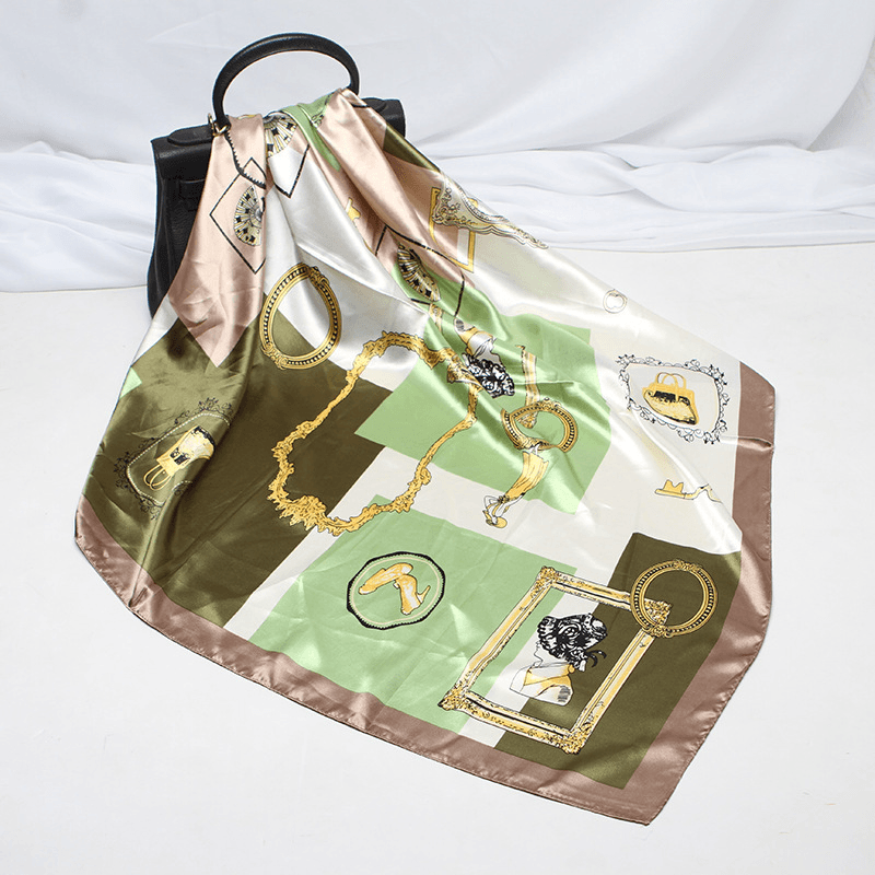 Autumn New Imitation Silk Scarf