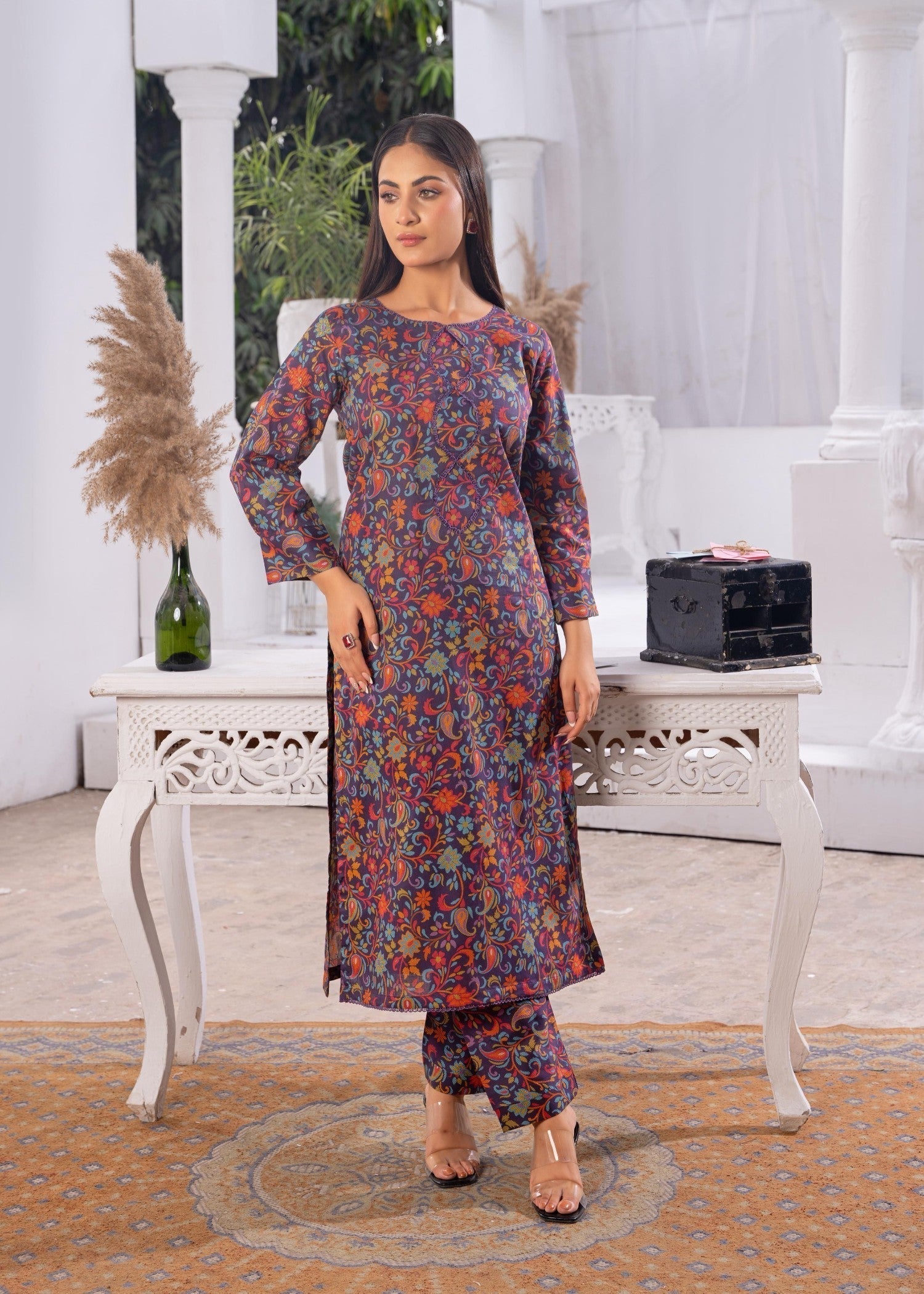 corduroy Co Ord Sets in Purple