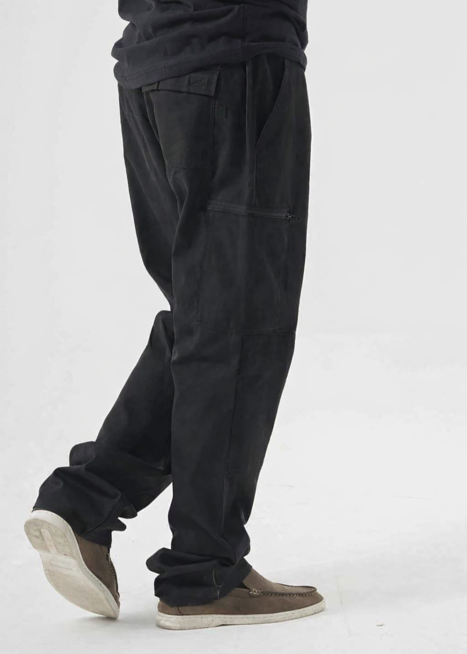terry Pants in Black