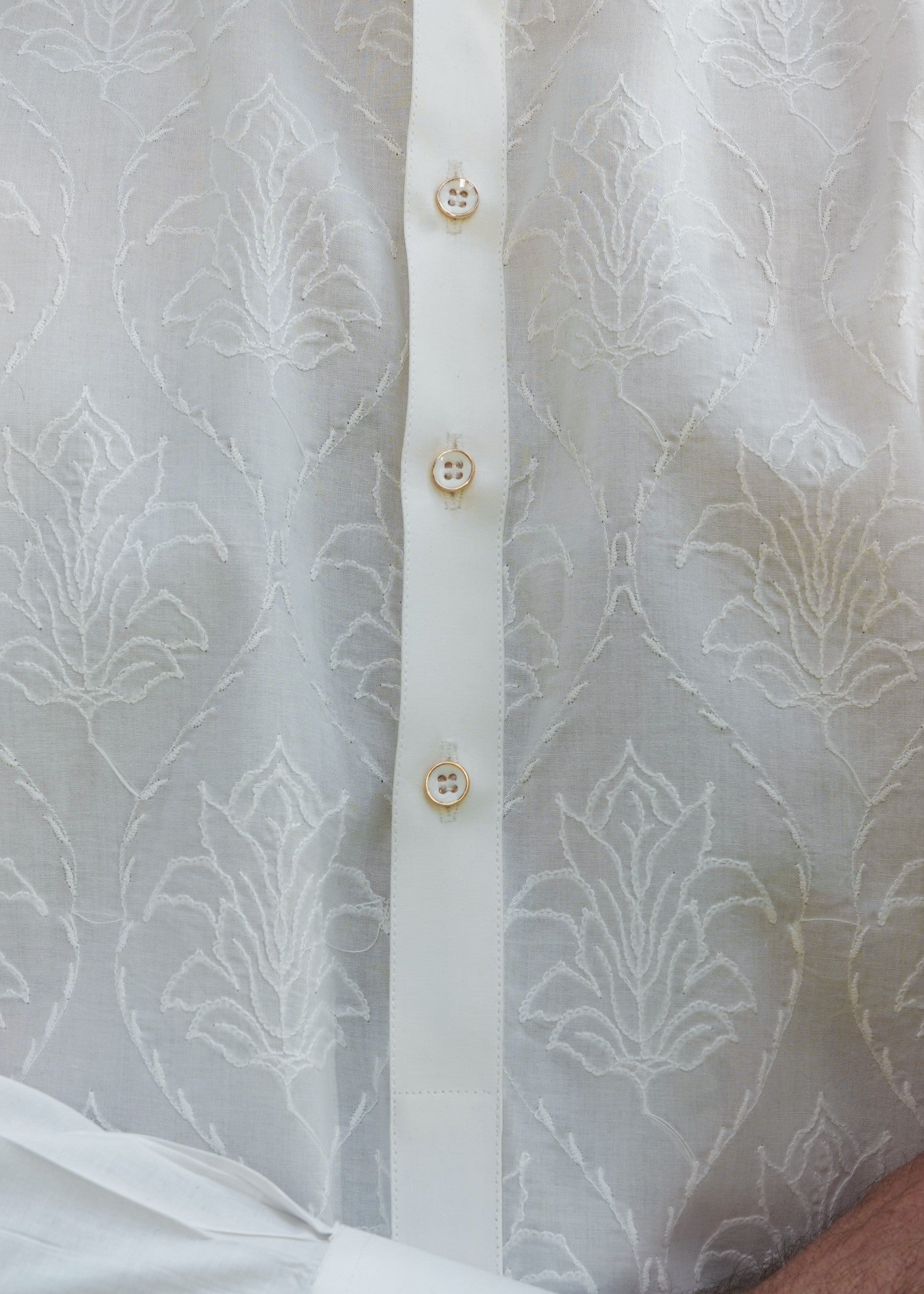 organic cotton Shalwar Kameez in Off-white