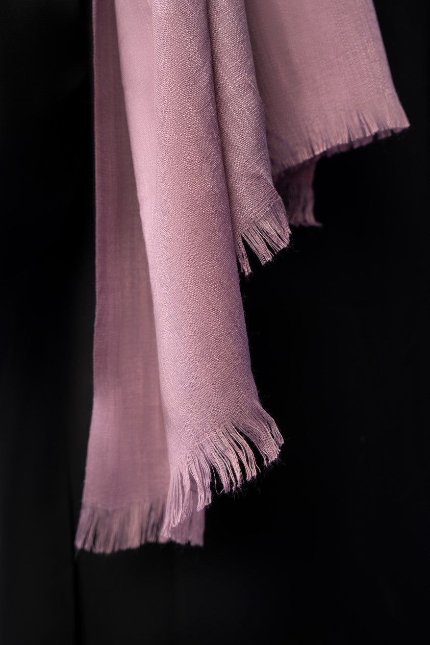 slub lawn Hijab in Mauve