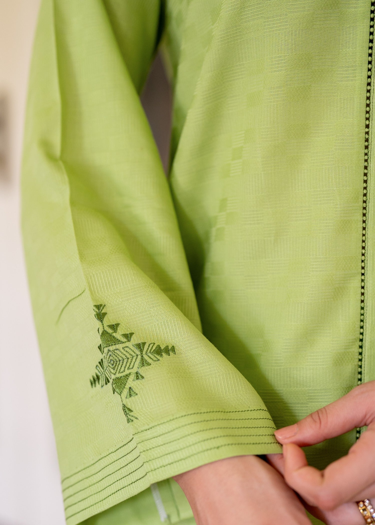 dobby Co Ord Sets in Apple green